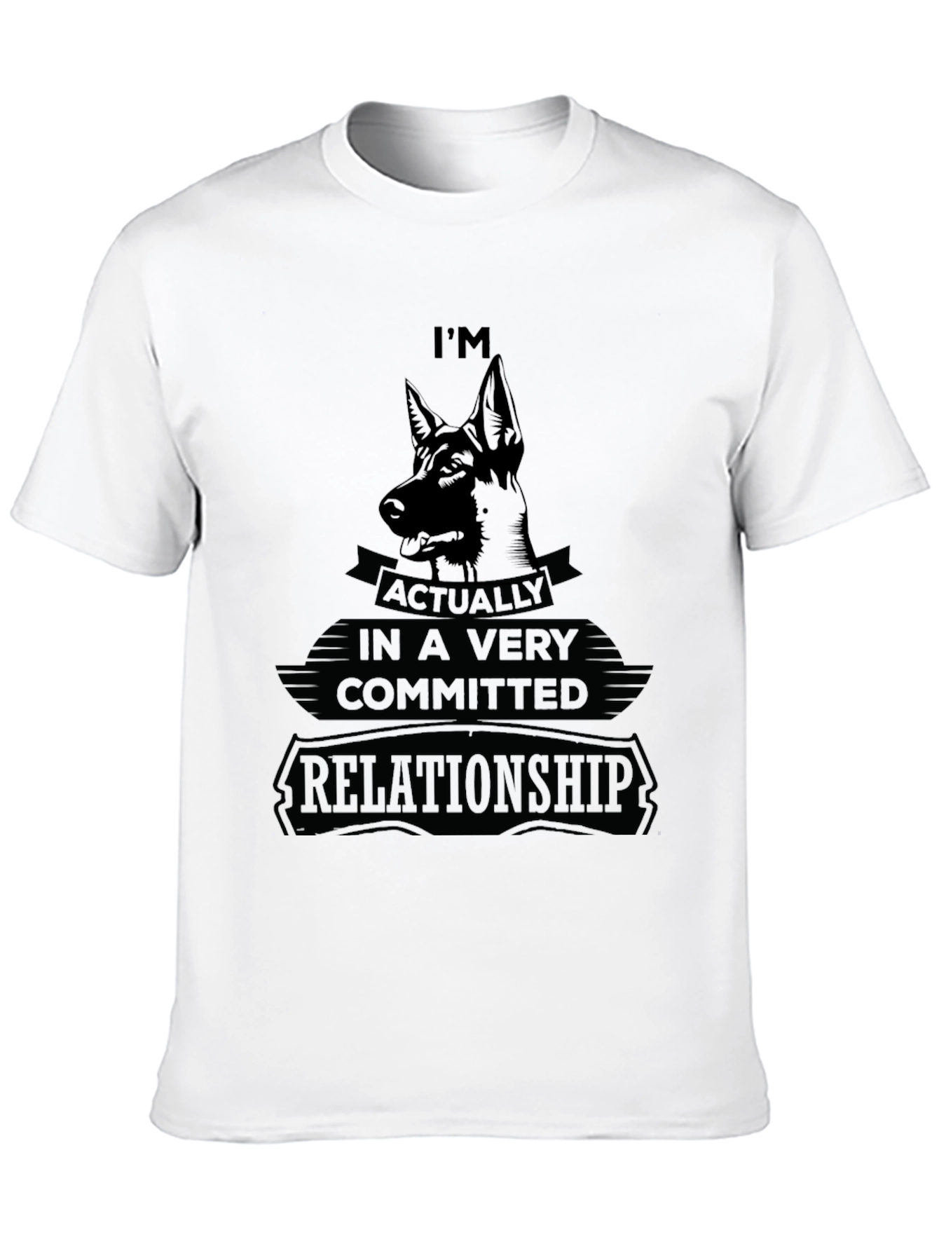 Dog Lover T-Shirt: Committed Relationship Tee