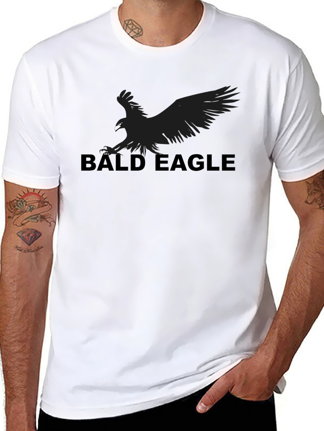 Bald Eagle Graphic Tee - Soft Cotton Blend