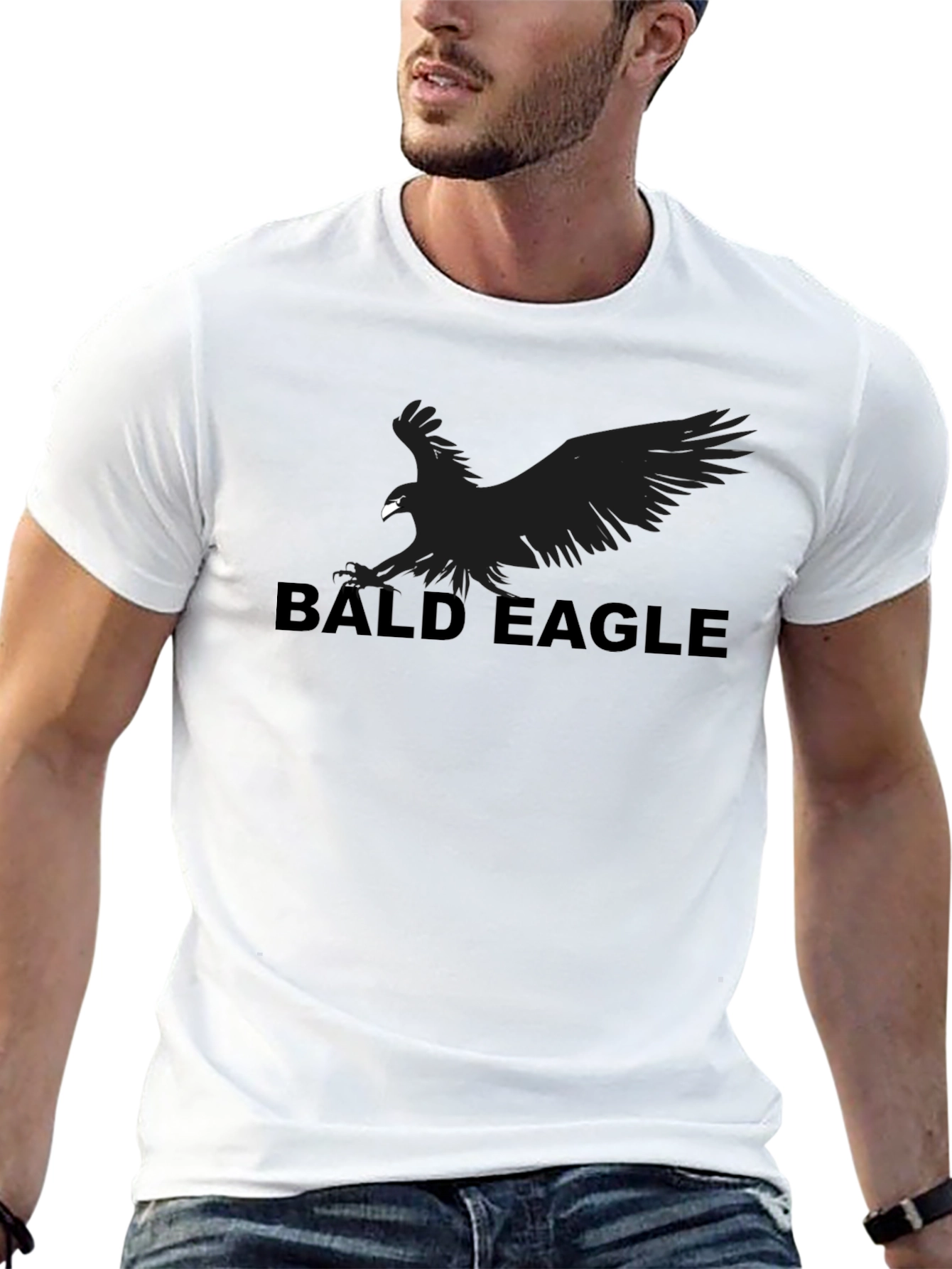 Bald Eagle Graphic Tee - Soft Cotton Blend