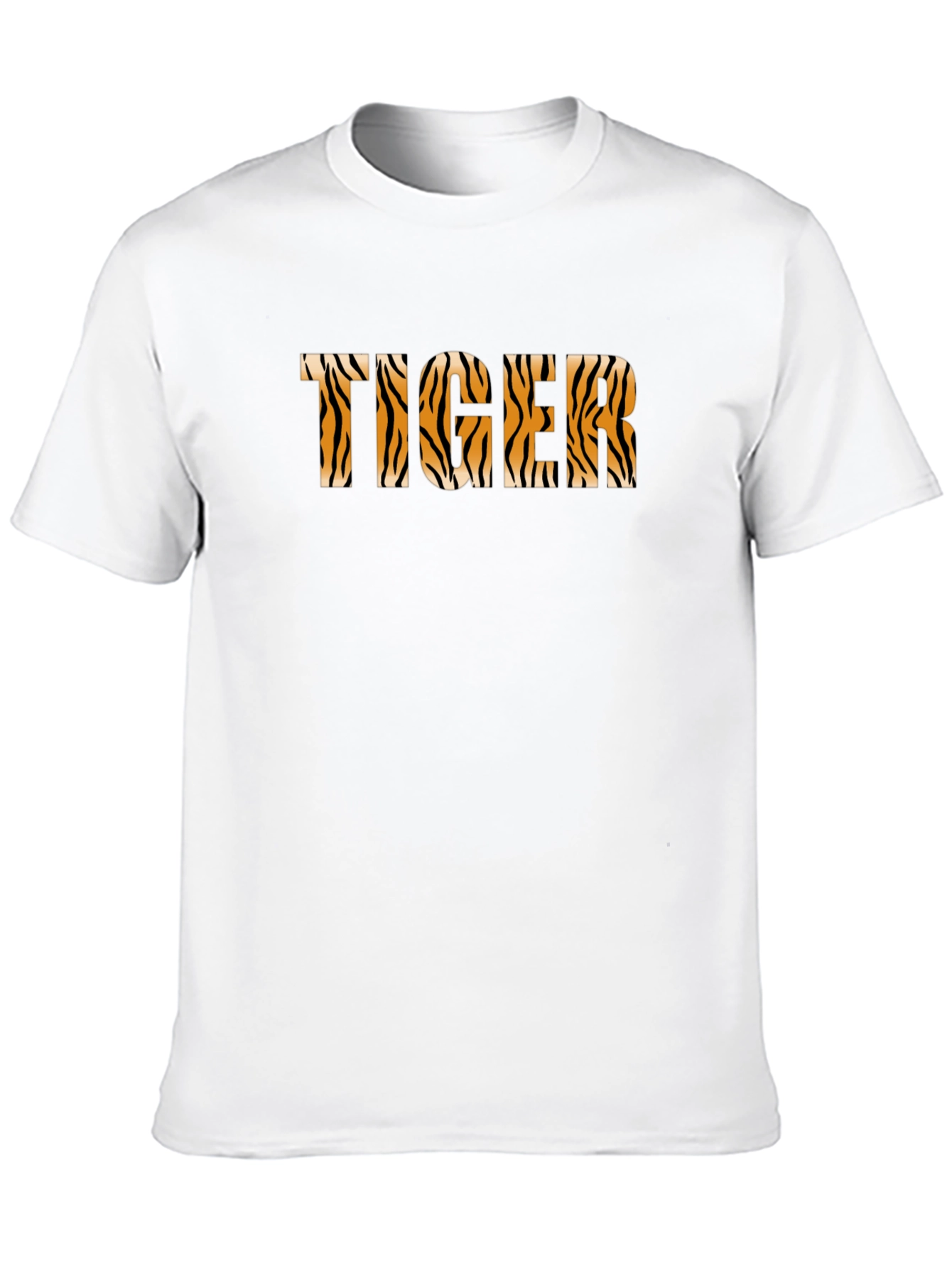 Tiger Print Black T-Shirt