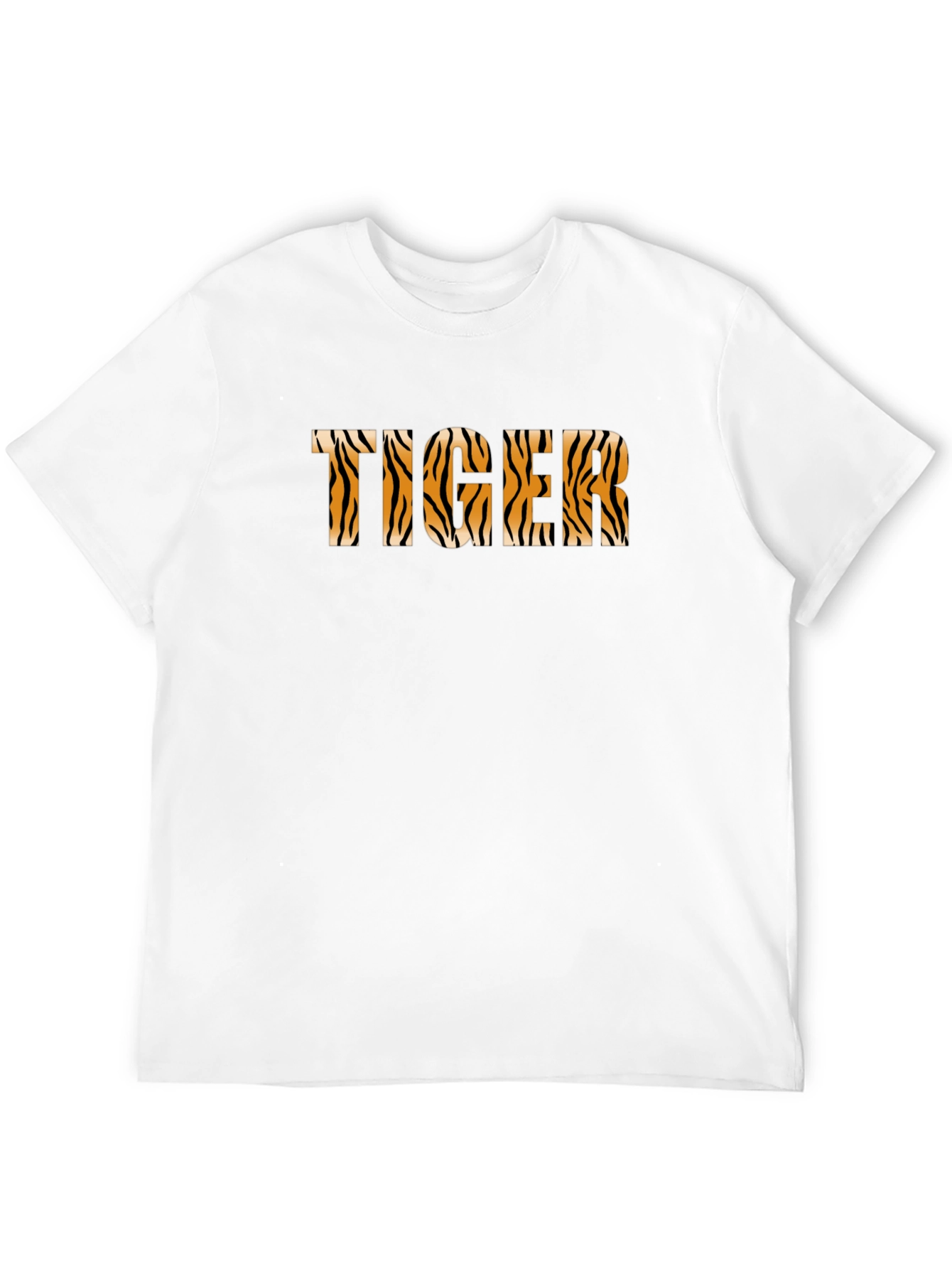 Tiger Print Black T-Shirt