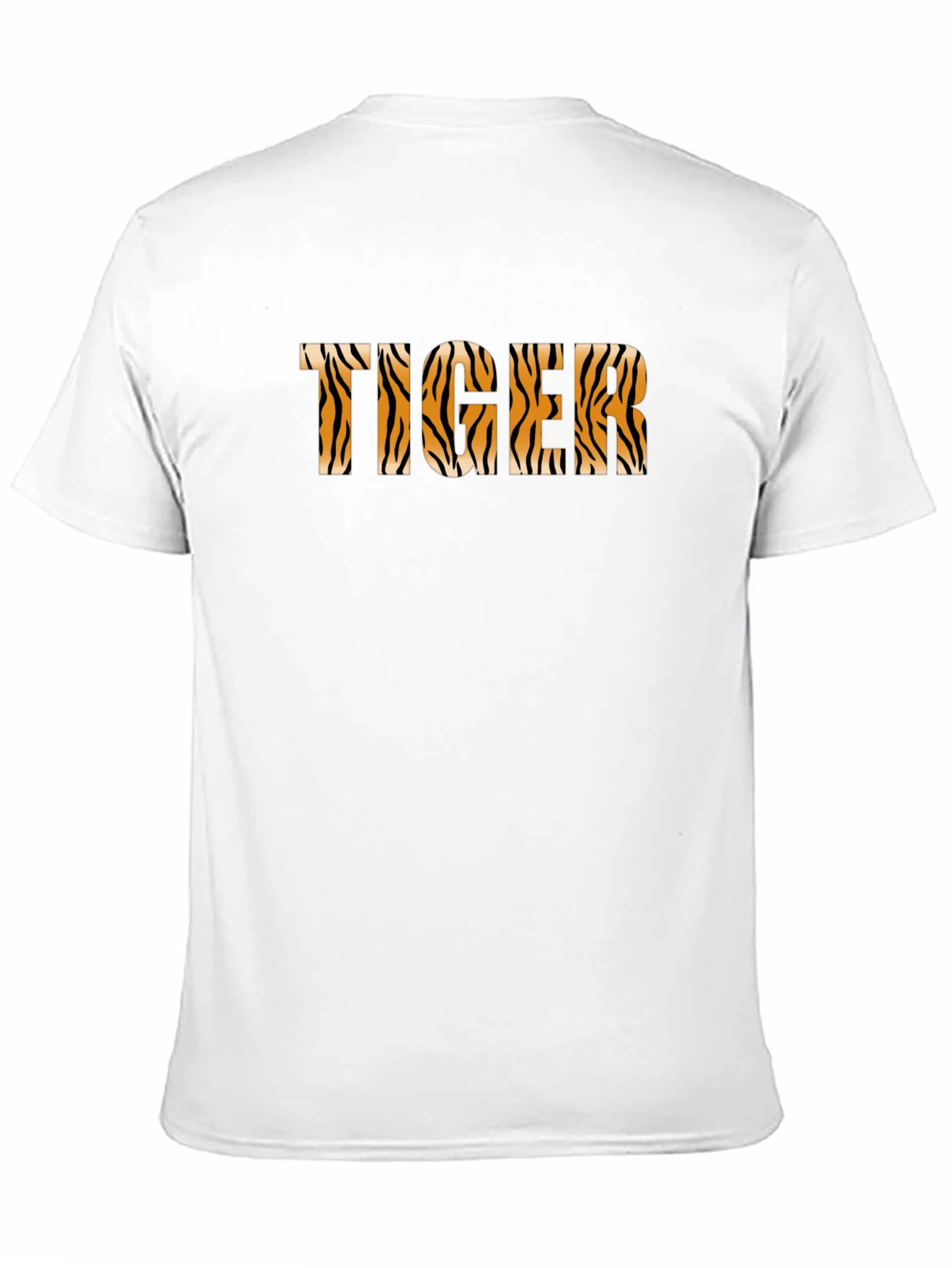 Tiger Print Black T-Shirt