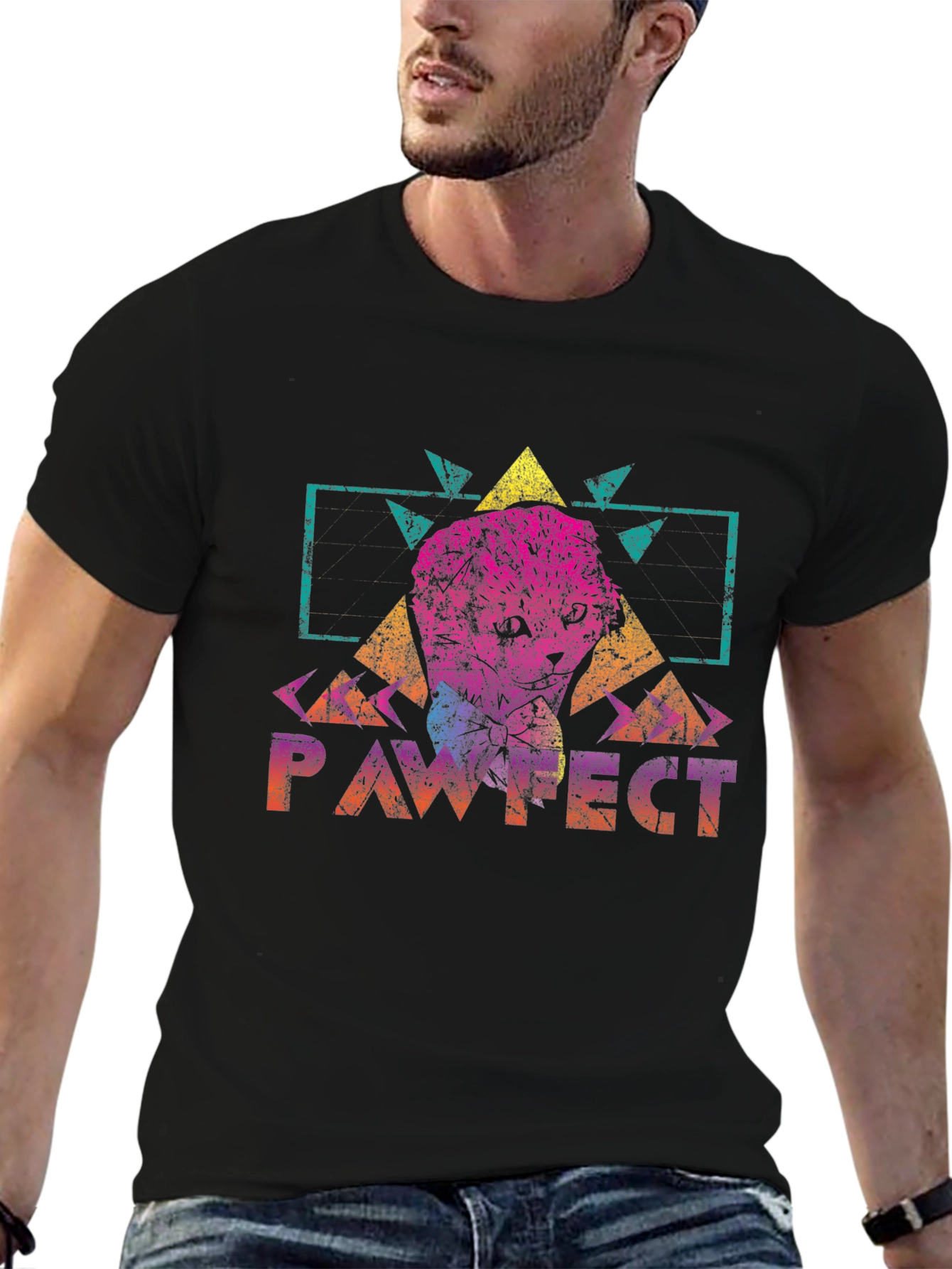 Pawfect Graphic Tee - Retro Style