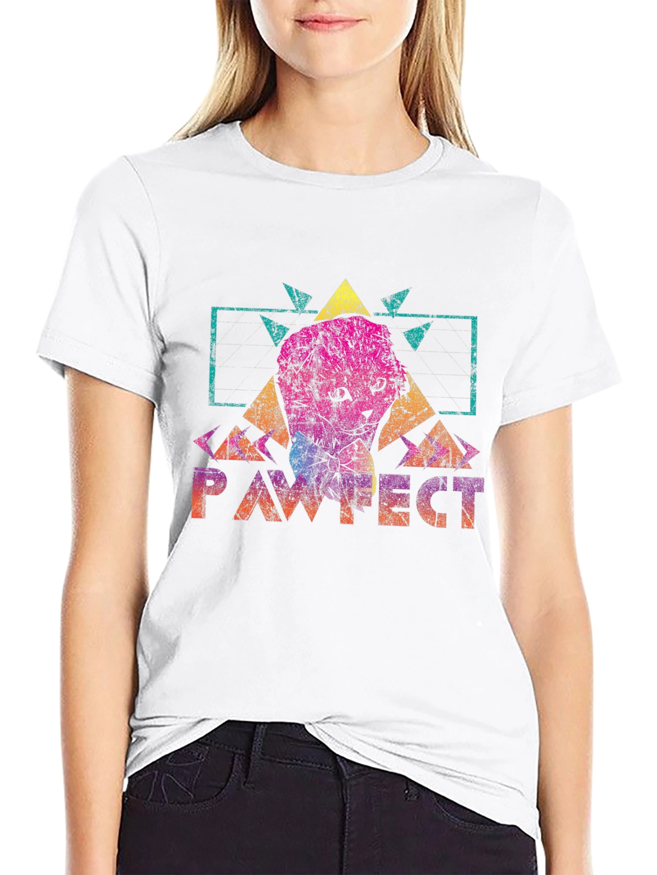 Pawfect Graphic Tee - Retro Style