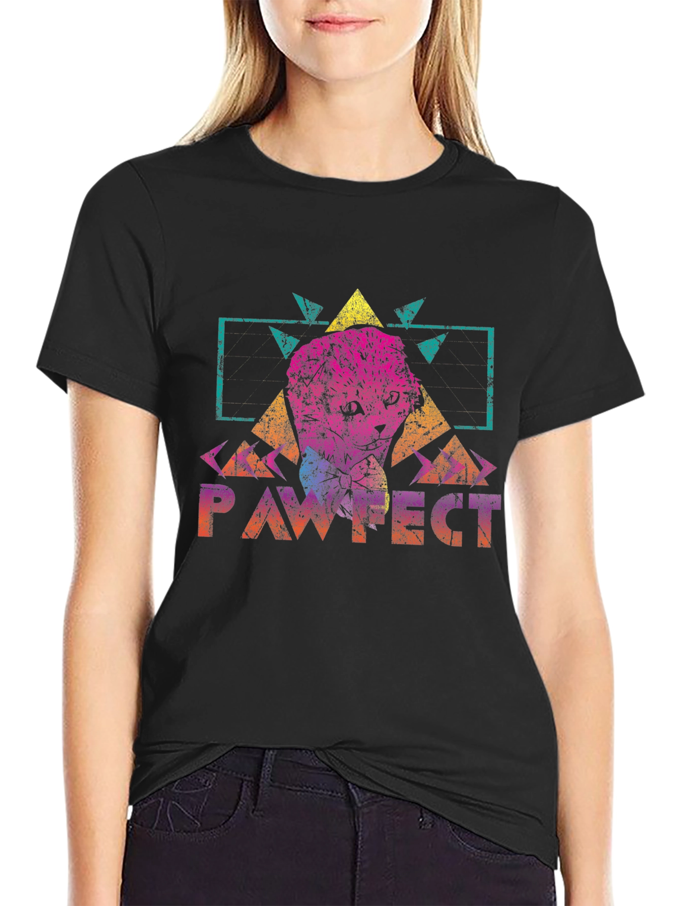 Pawfect Graphic Tee - Retro Style