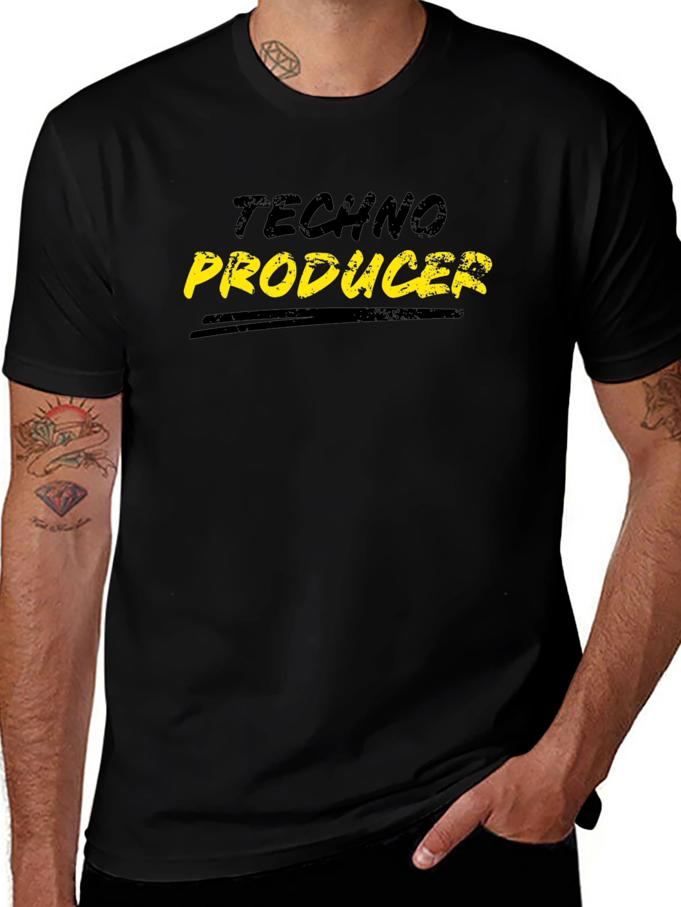 Techno Producer Black T-Shirt
