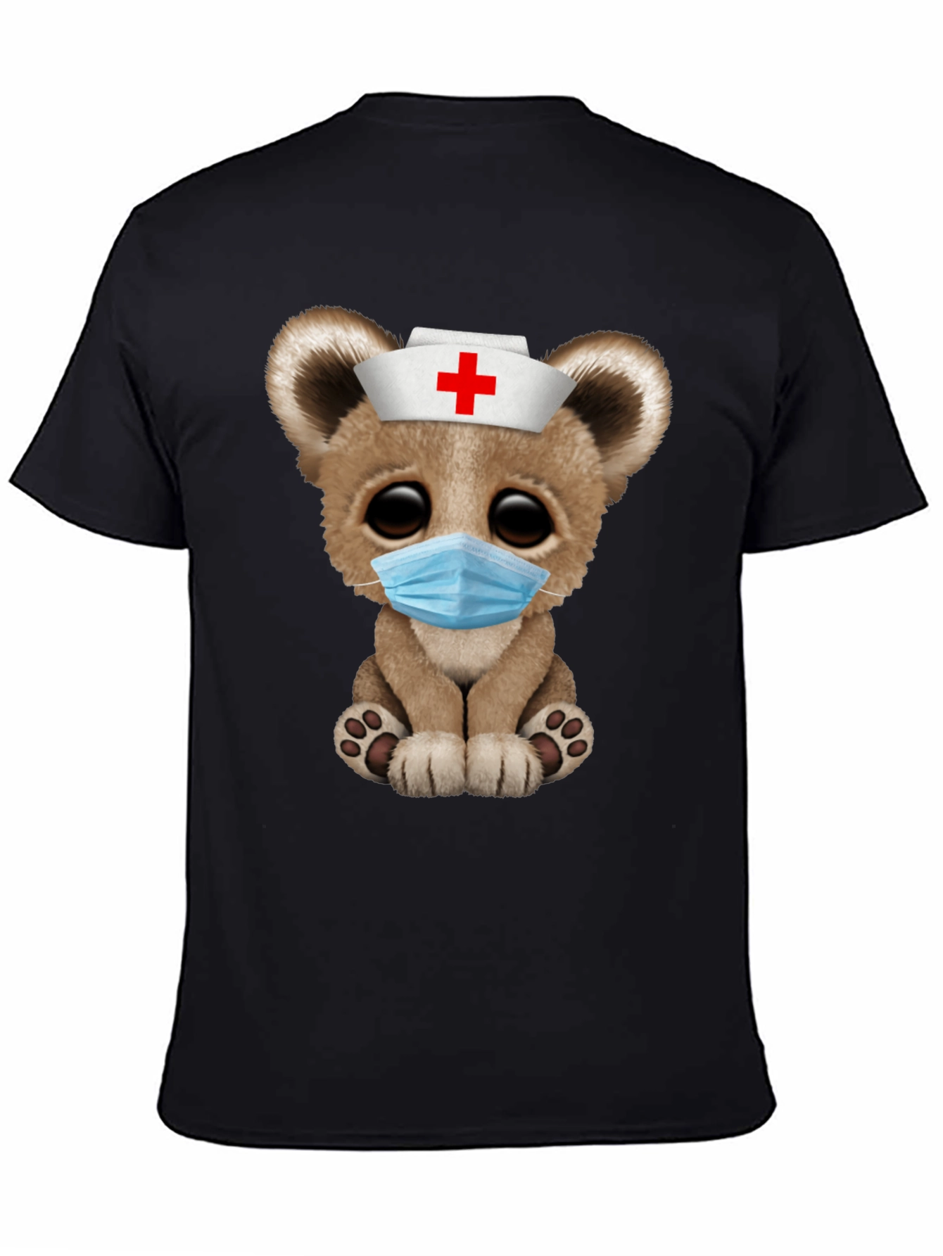 Lion Cub Nurse T-Shirt - Cute Animal Tee