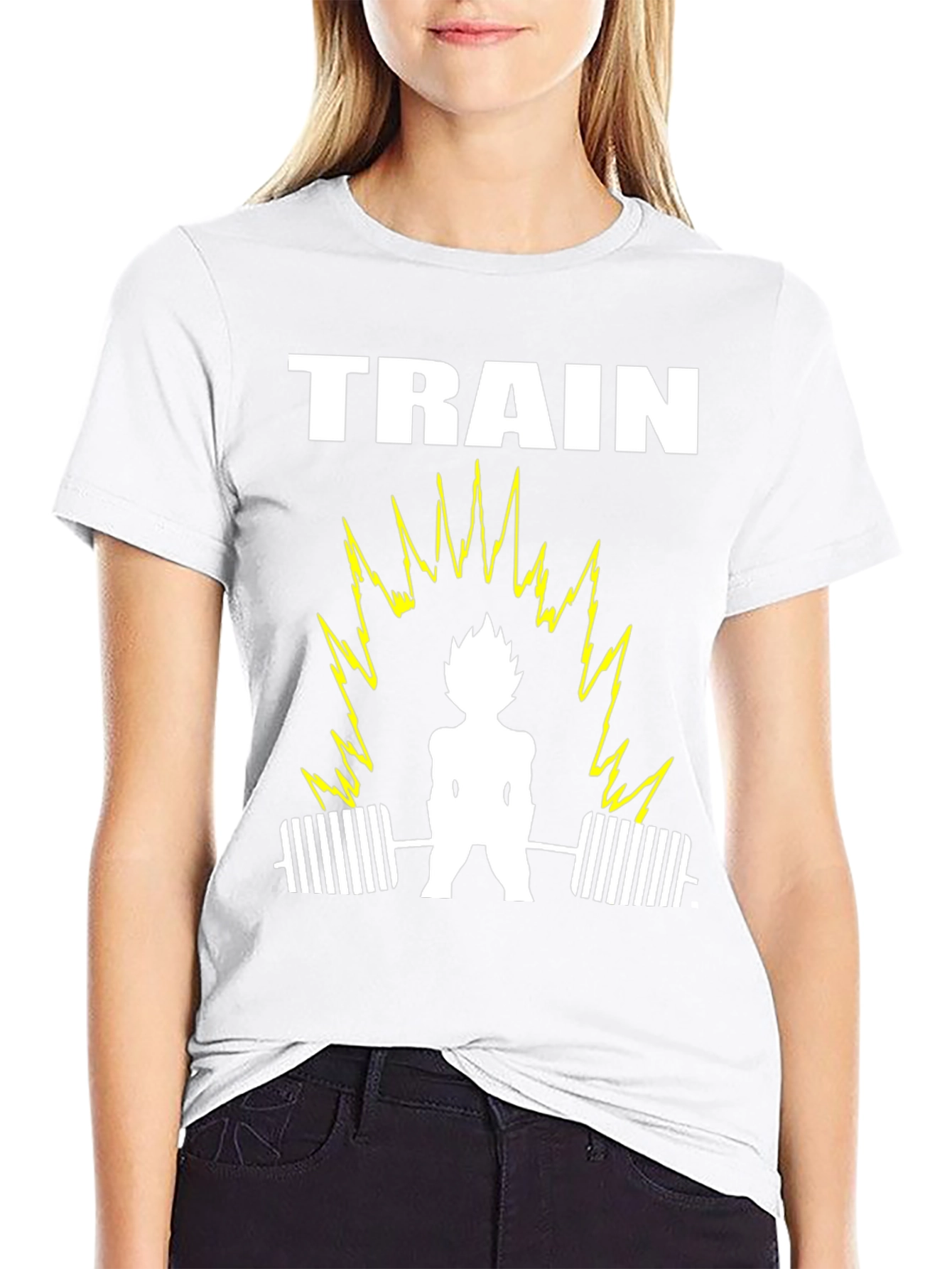 Train Anime Gym T-Shirt - Black