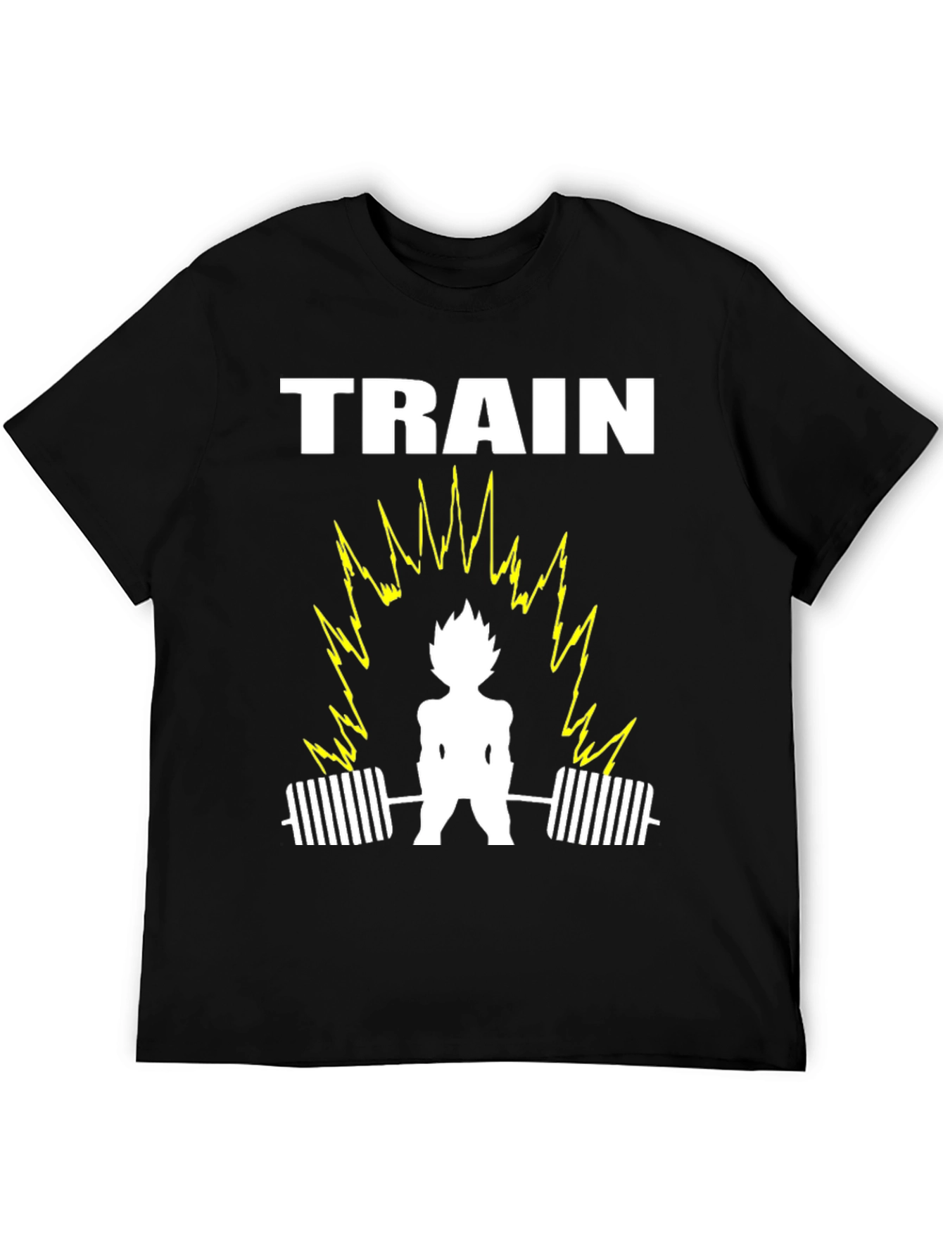 Train Anime Gym T-Shirt - Black
