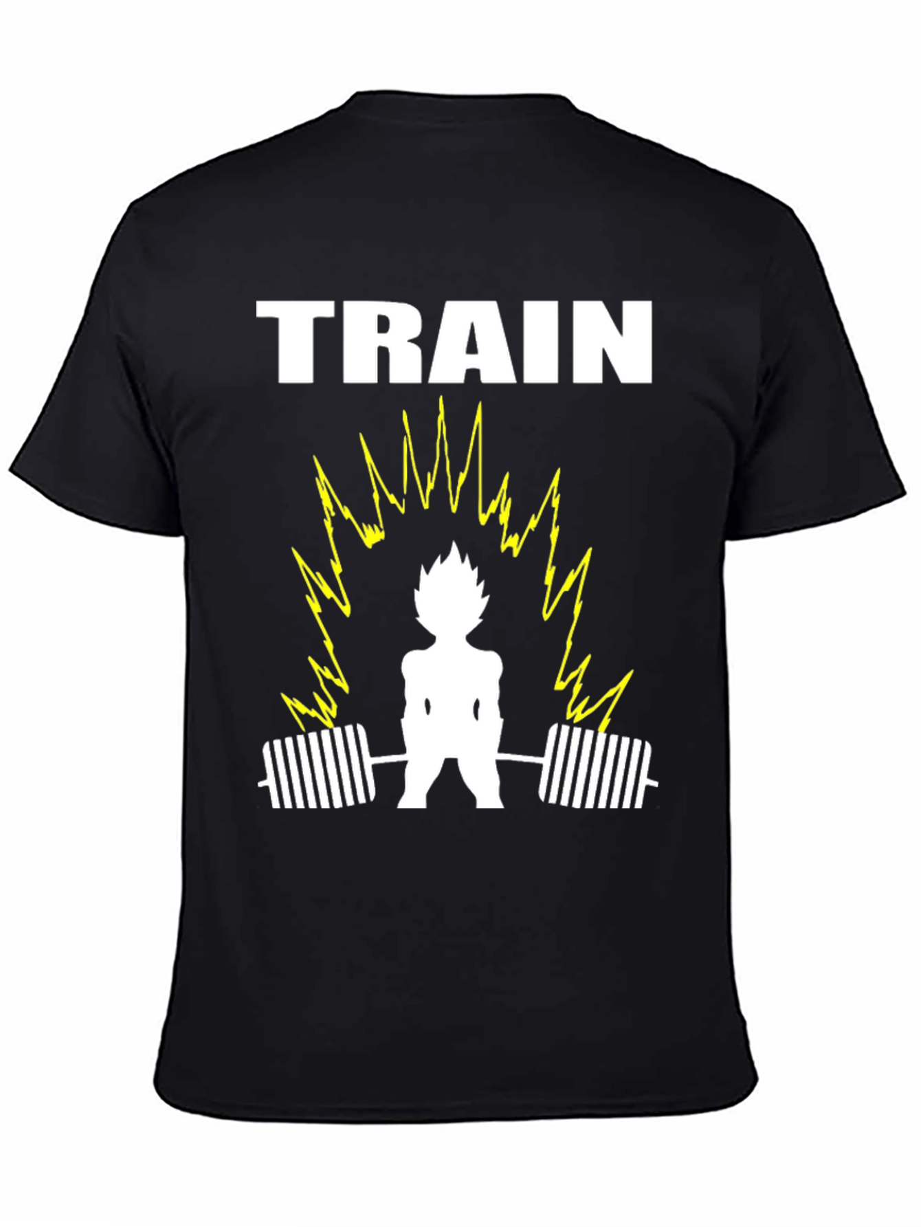 Train Anime Gym T-Shirt - Black