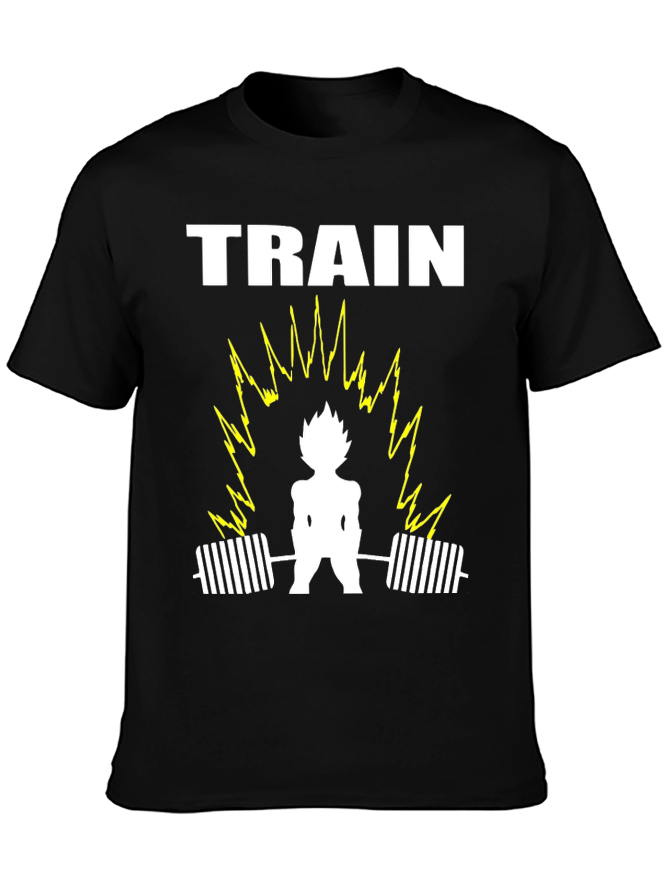 Train Anime Gym T-Shirt - Black