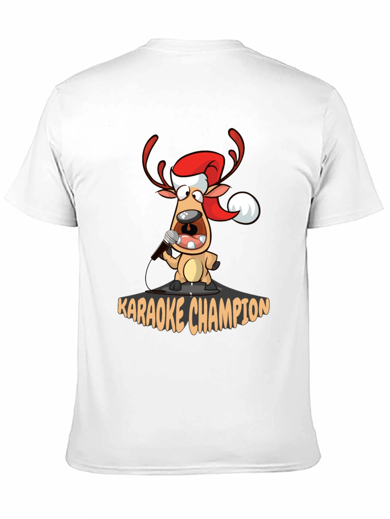 Karaoke Champion Reindeer T-Shirt - Holiday Fun!