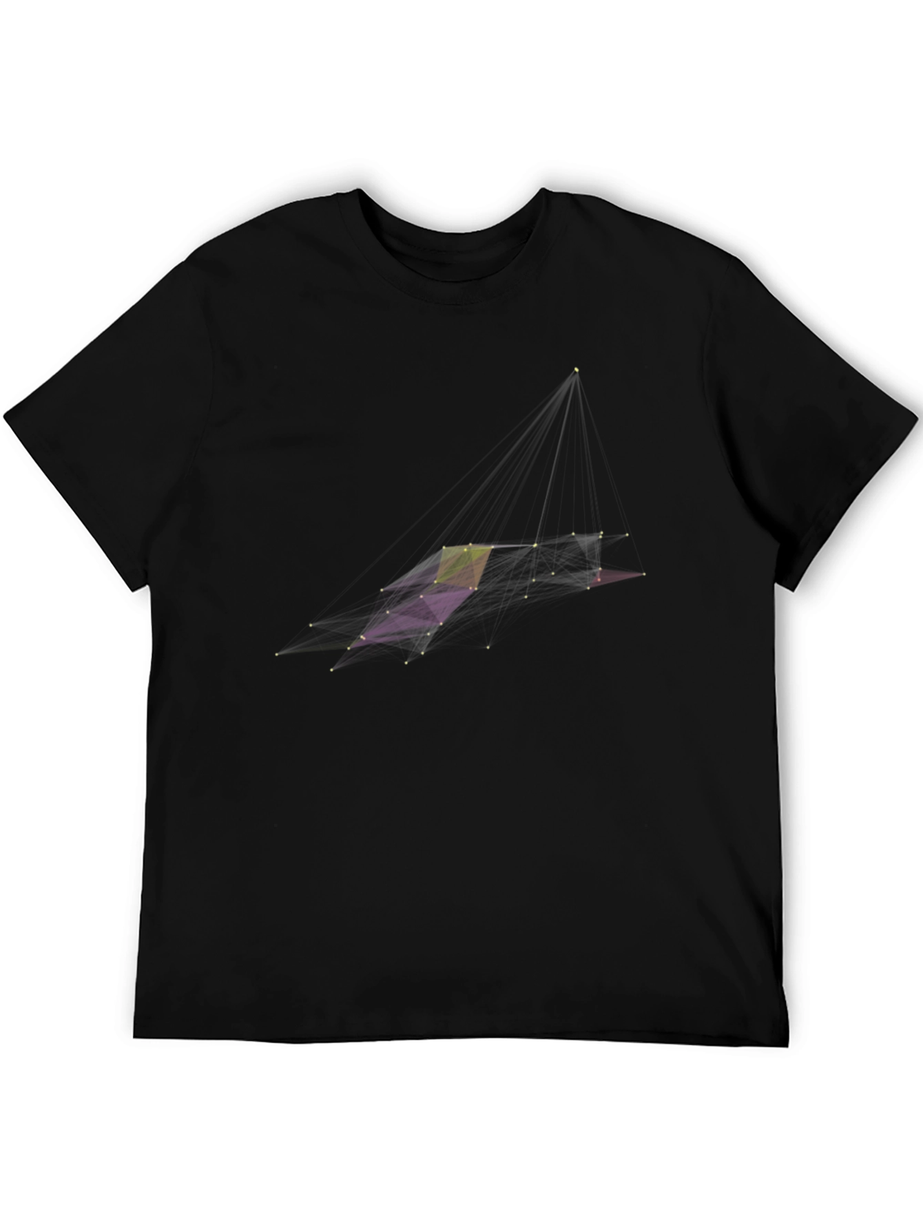 Abstract Geometric Black T-Shirt