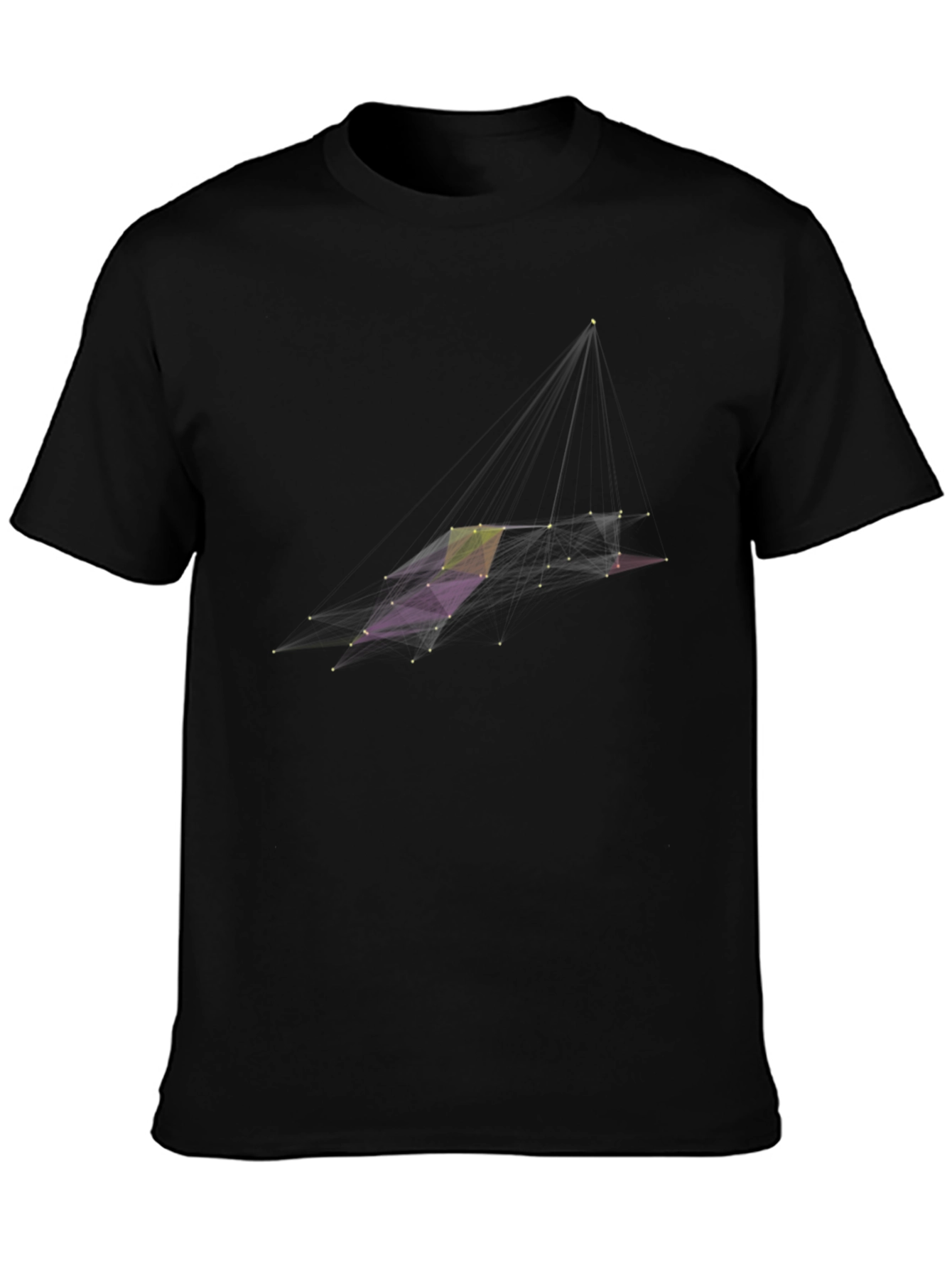 Abstract Geometric Black T-Shirt
