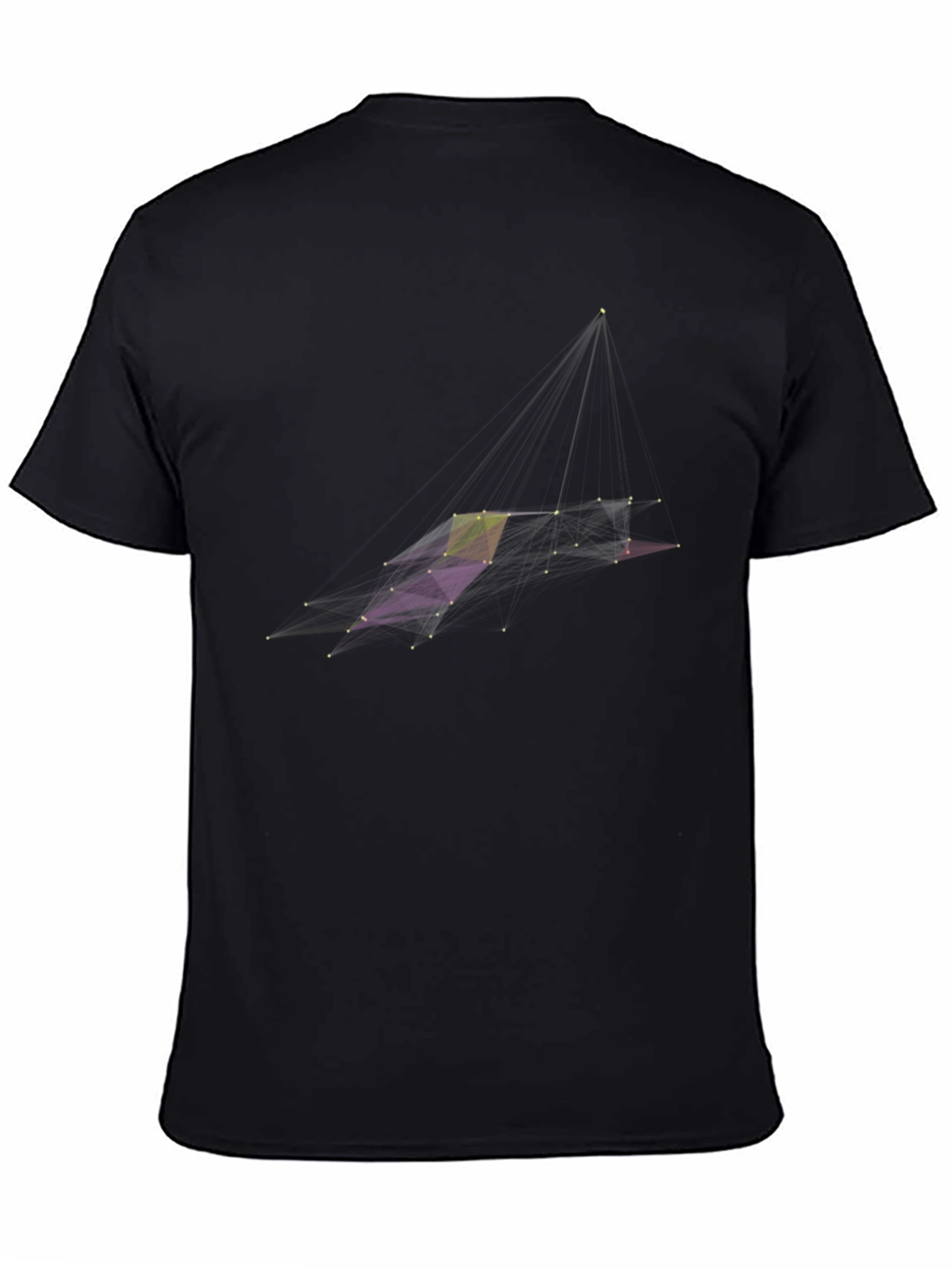 Abstract Geometric Black T-Shirt