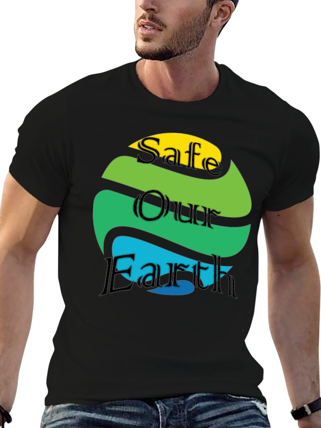 Save Our Earth Graphic Tee - Black