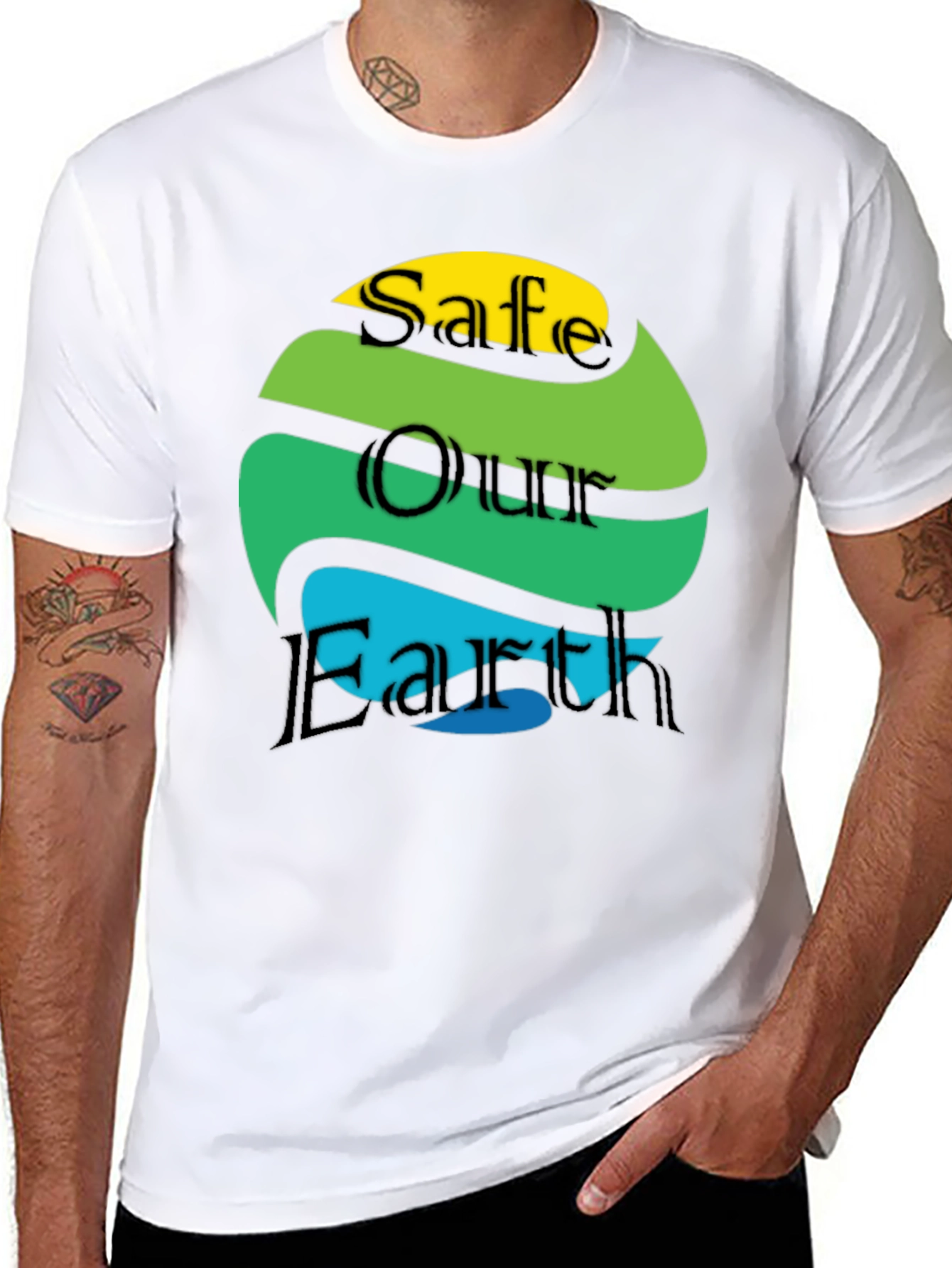 Save Our Earth Graphic Tee - Black