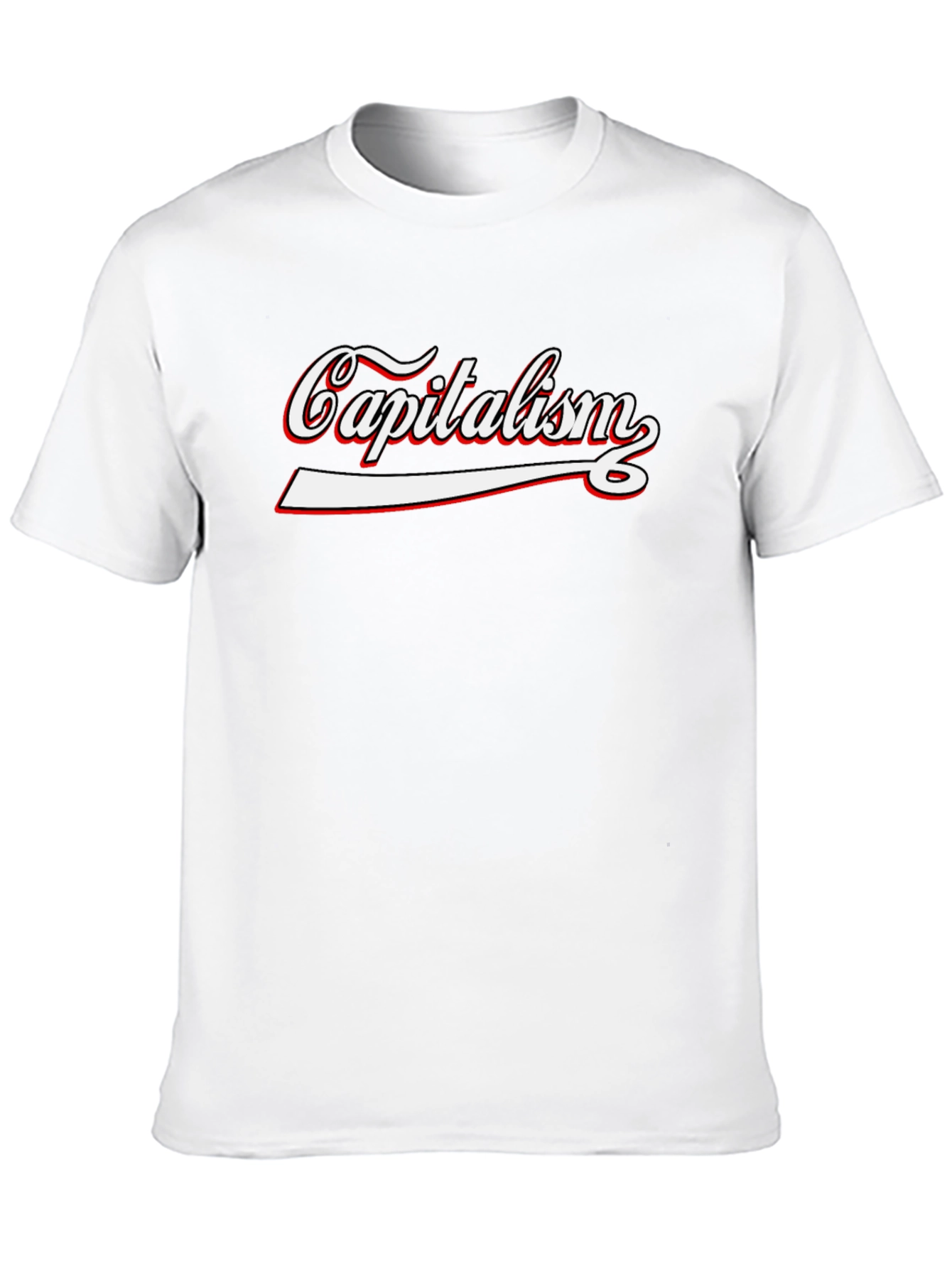 Capitalism Graphic Tee - Black Cotton T-Shirt