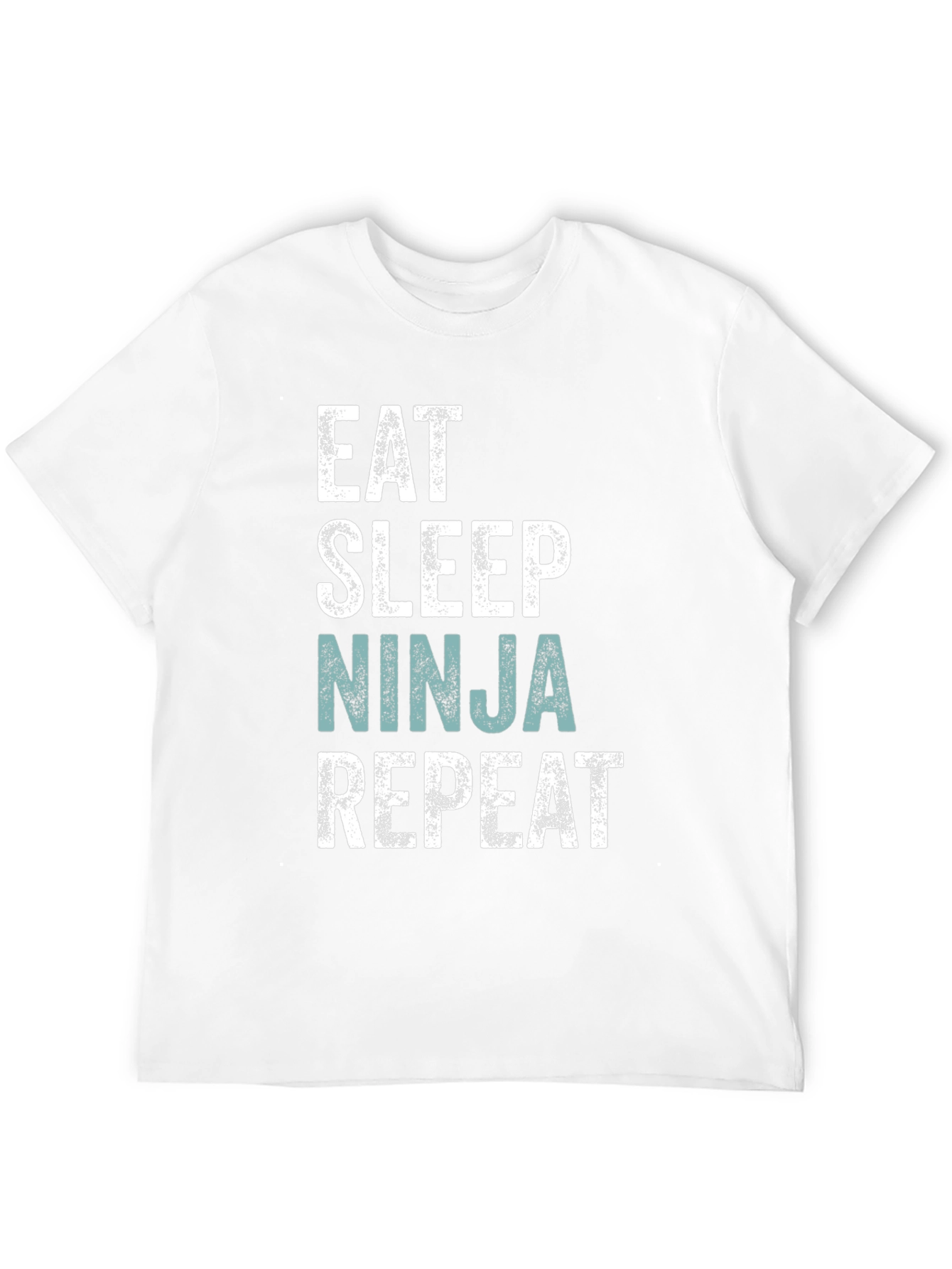 Eat Sleep Ninja Repeat Mens Black T-Shirt