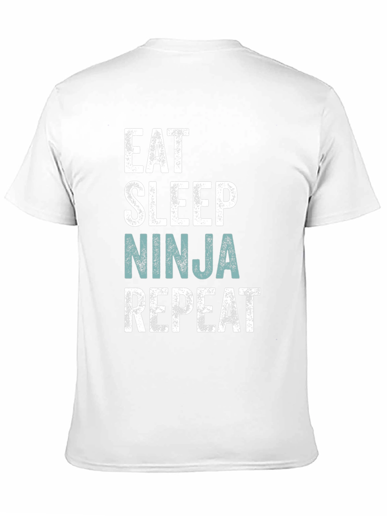Eat Sleep Ninja Repeat Mens Black T-Shirt
