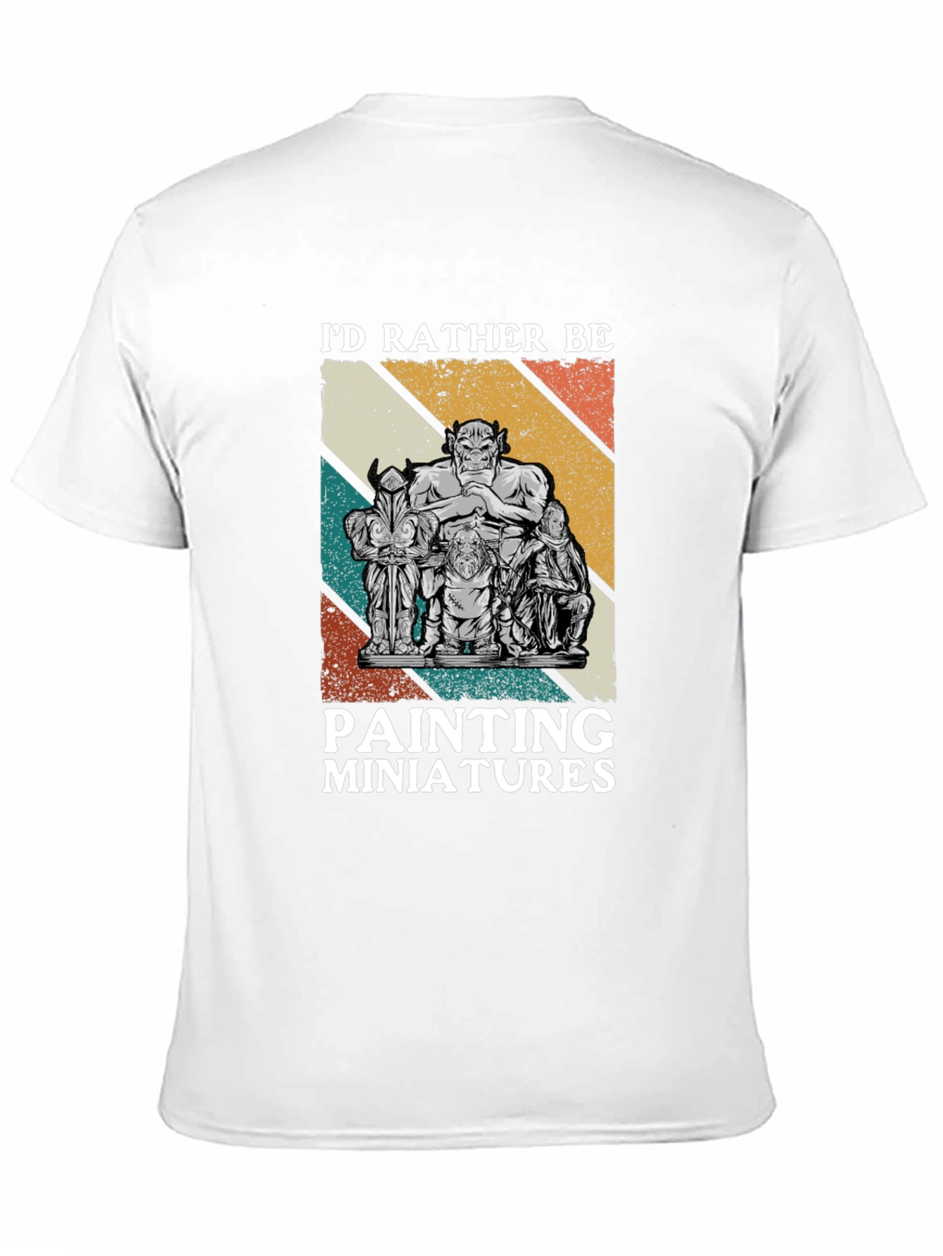 Id Rather Be Painting Miniatures Black T-Shirt