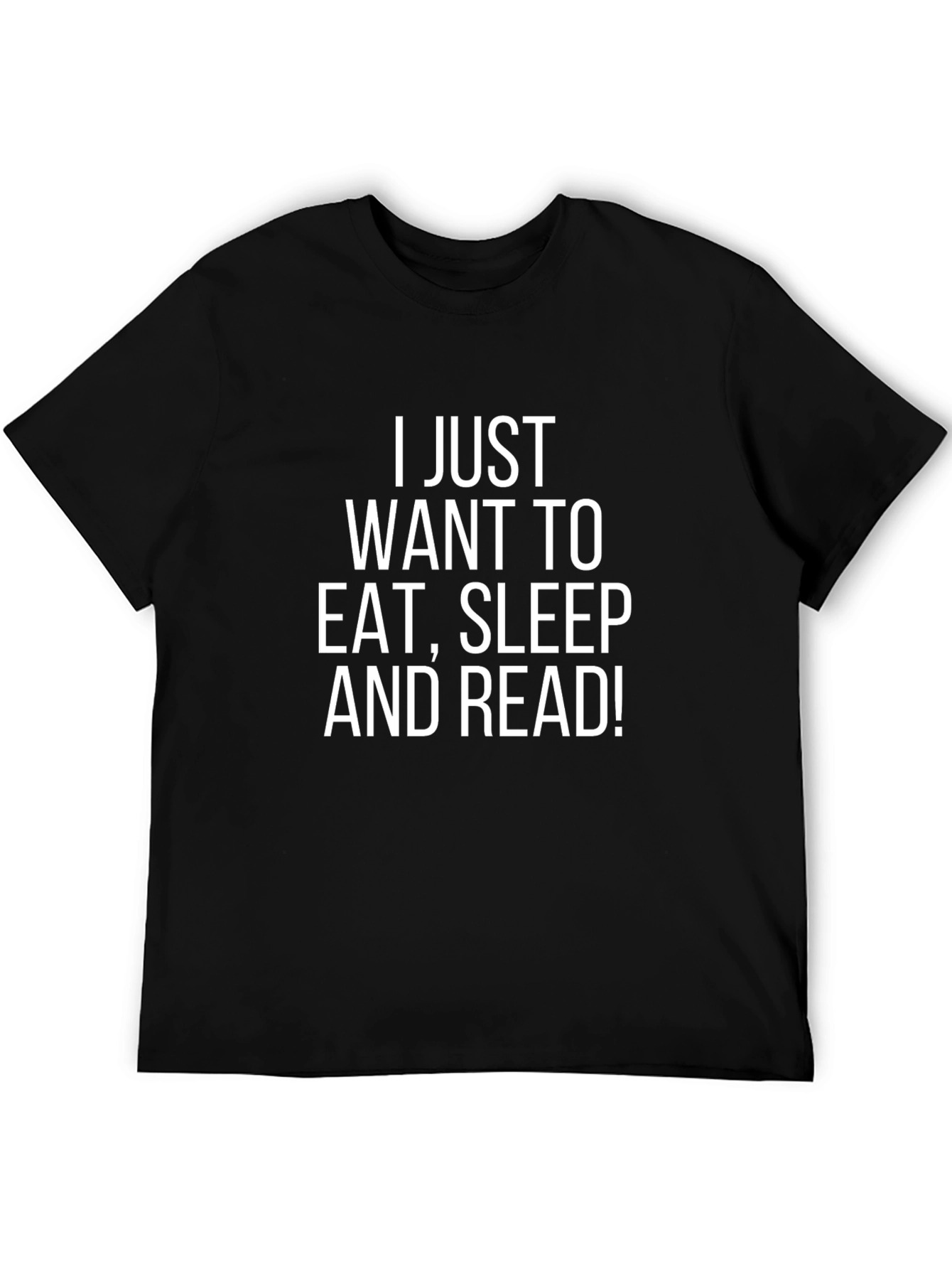 Eat Sleep Read! Black Graphic Tee