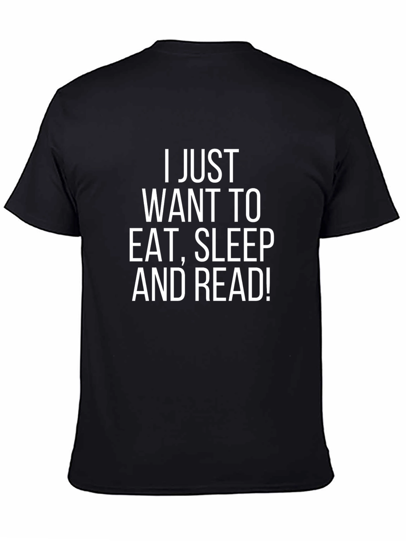 Eat Sleep Read! Black Graphic Tee