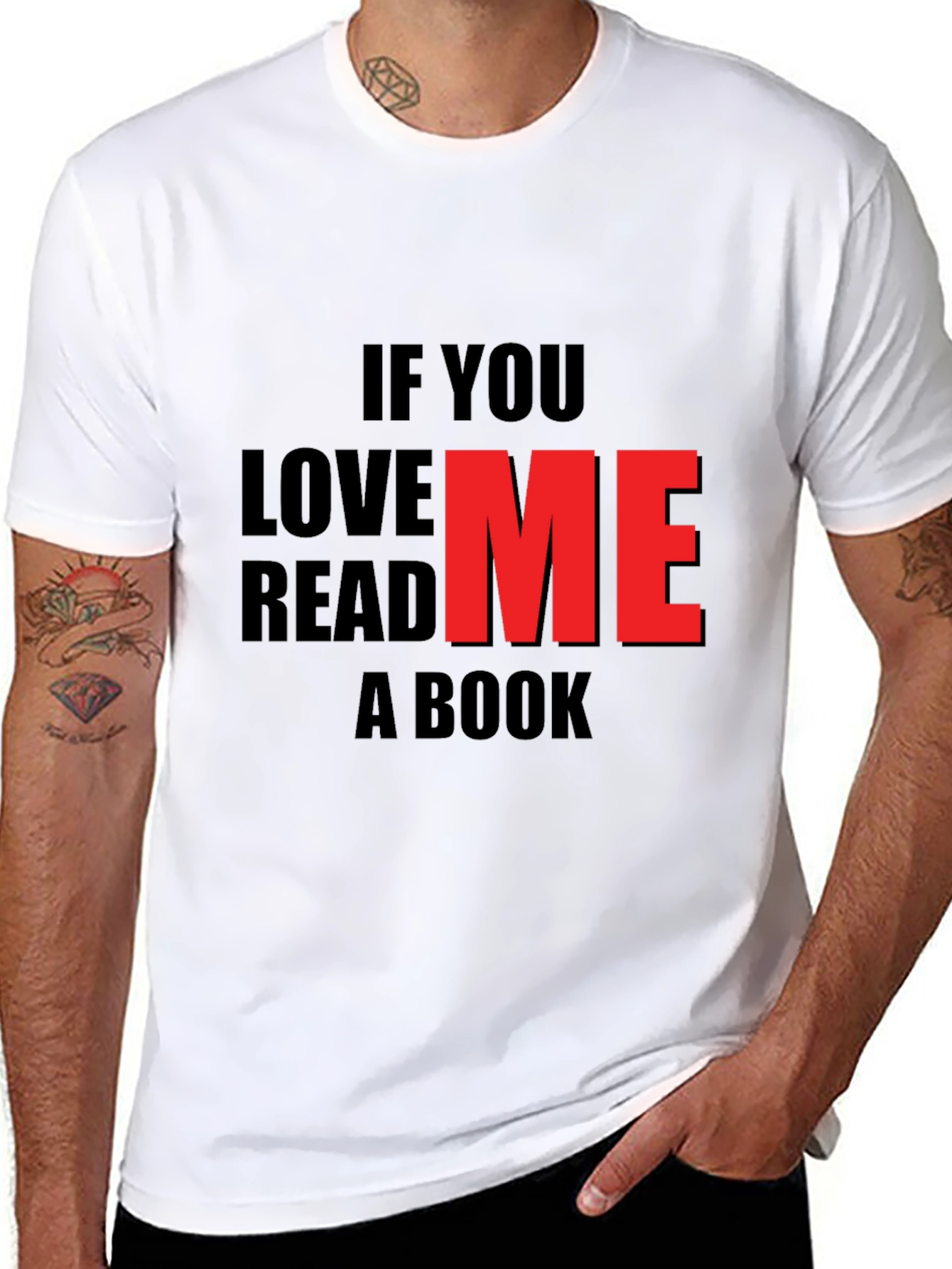 If You Love Me Read A Book Black T-Shirt