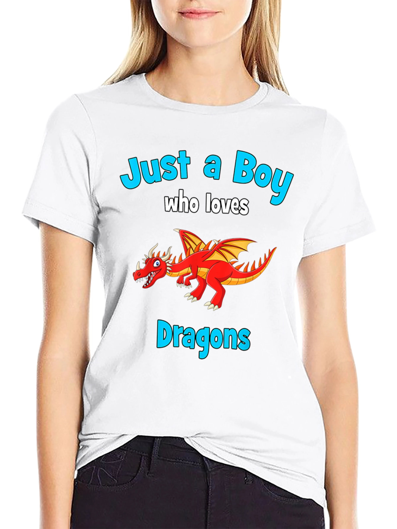 Boy Who Loves Dragons T-Shirt - Graphic Tee