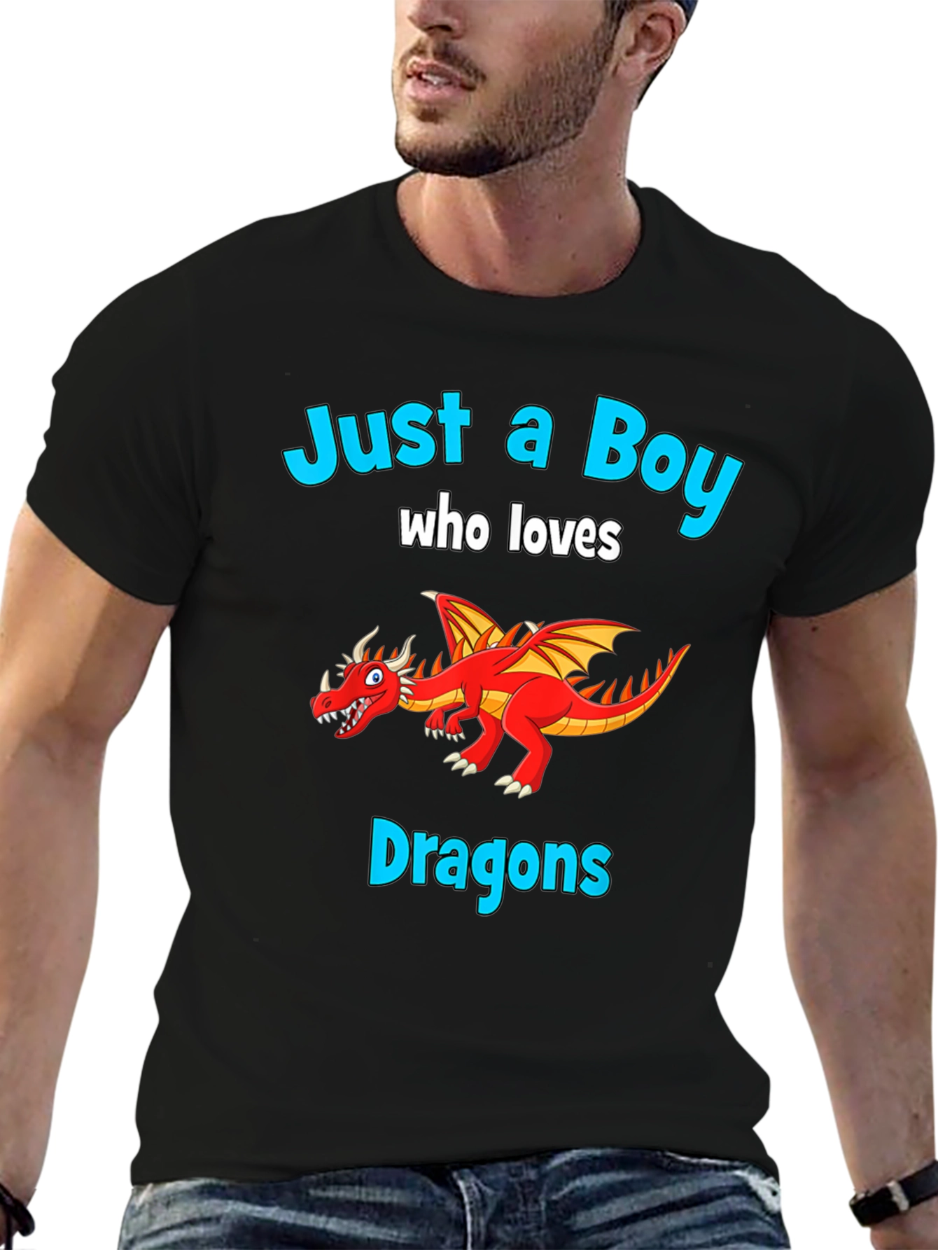 Boy Who Loves Dragons T-Shirt - Graphic Tee