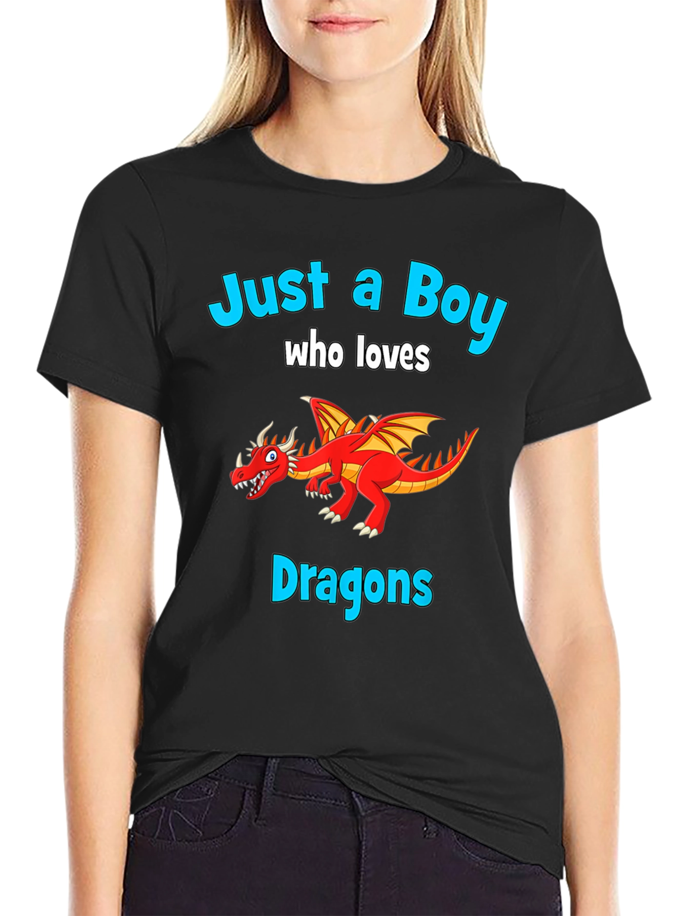 Boy Who Loves Dragons T-Shirt - Graphic Tee