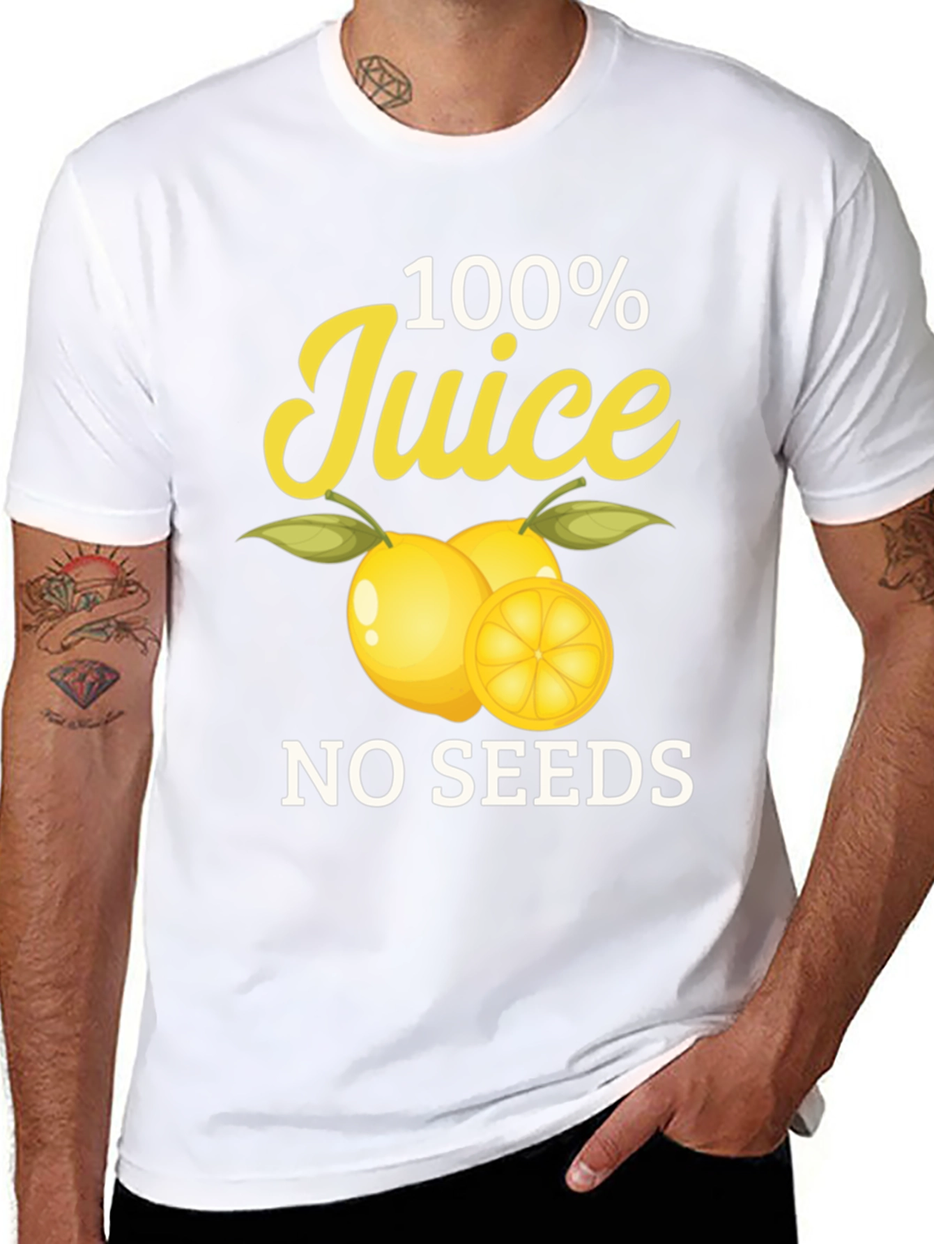 100% Juice No Seeds Black T-Shirt
