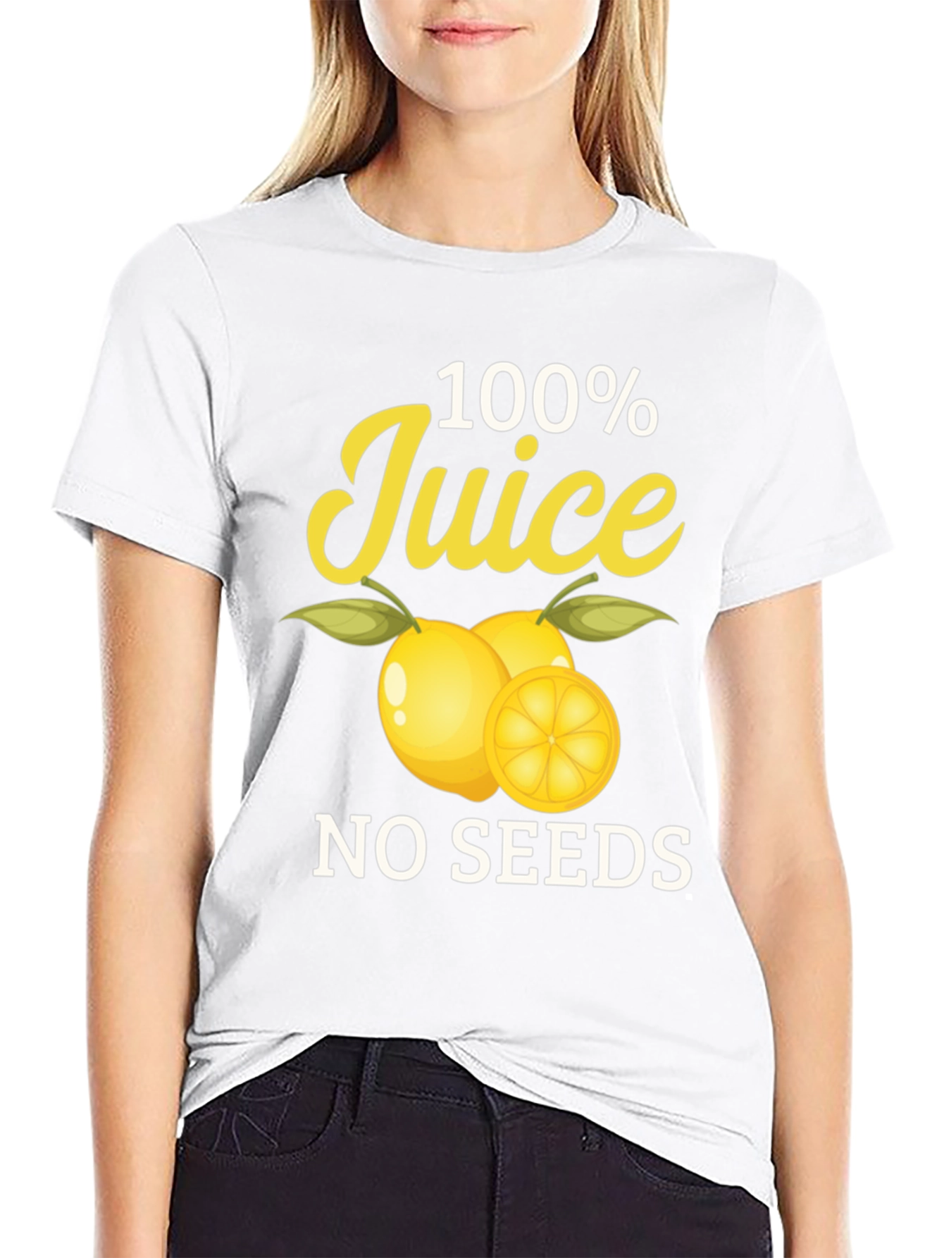 100% Juice No Seeds Black T-Shirt