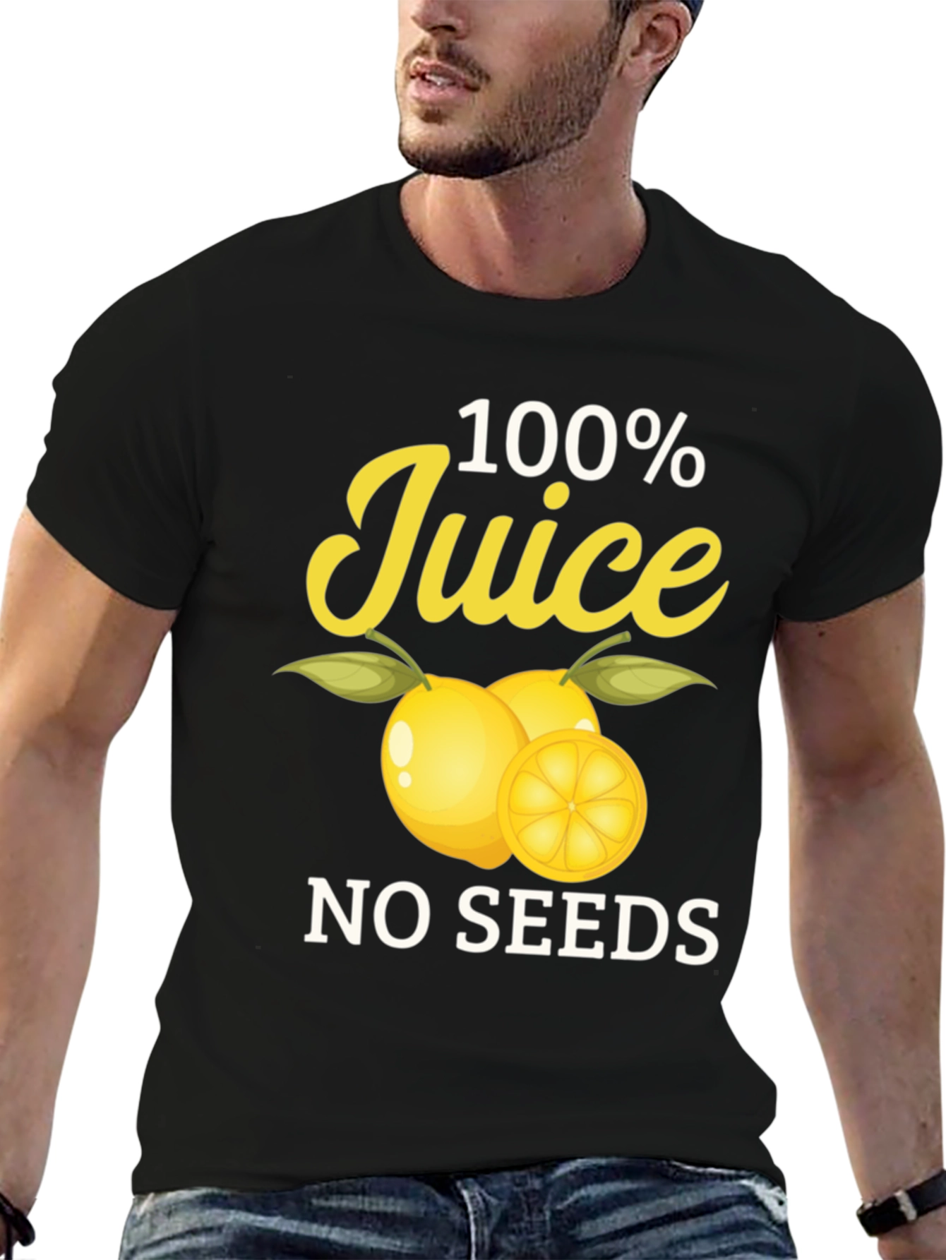100% Juice No Seeds Black T-Shirt