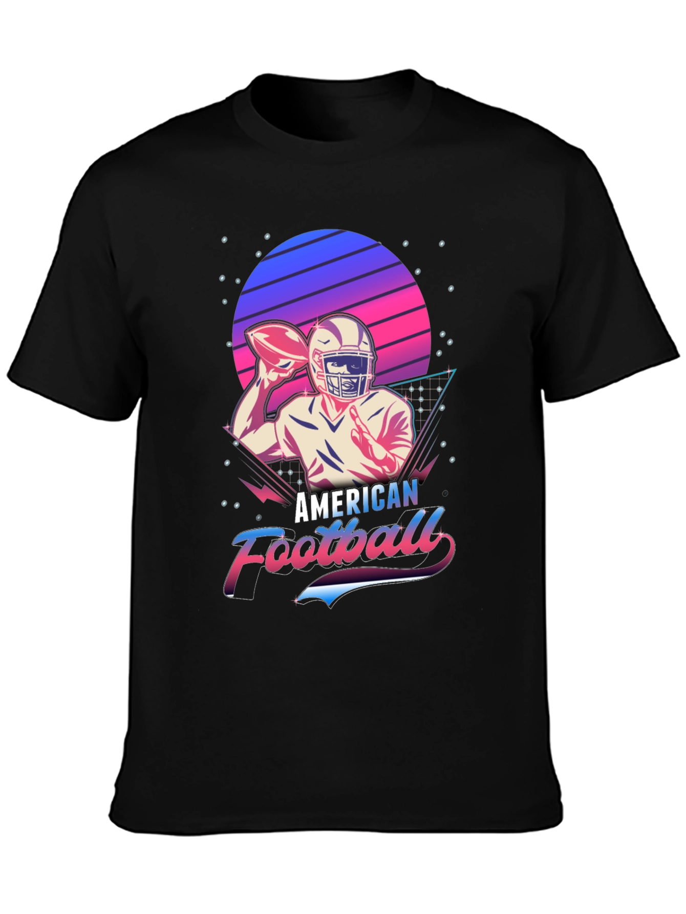 Retro American Football Graphic T-Shirt