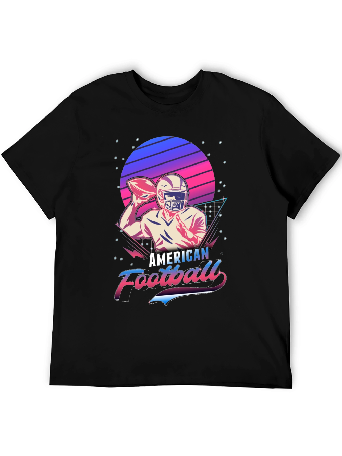 Retro American Football Graphic T-Shirt