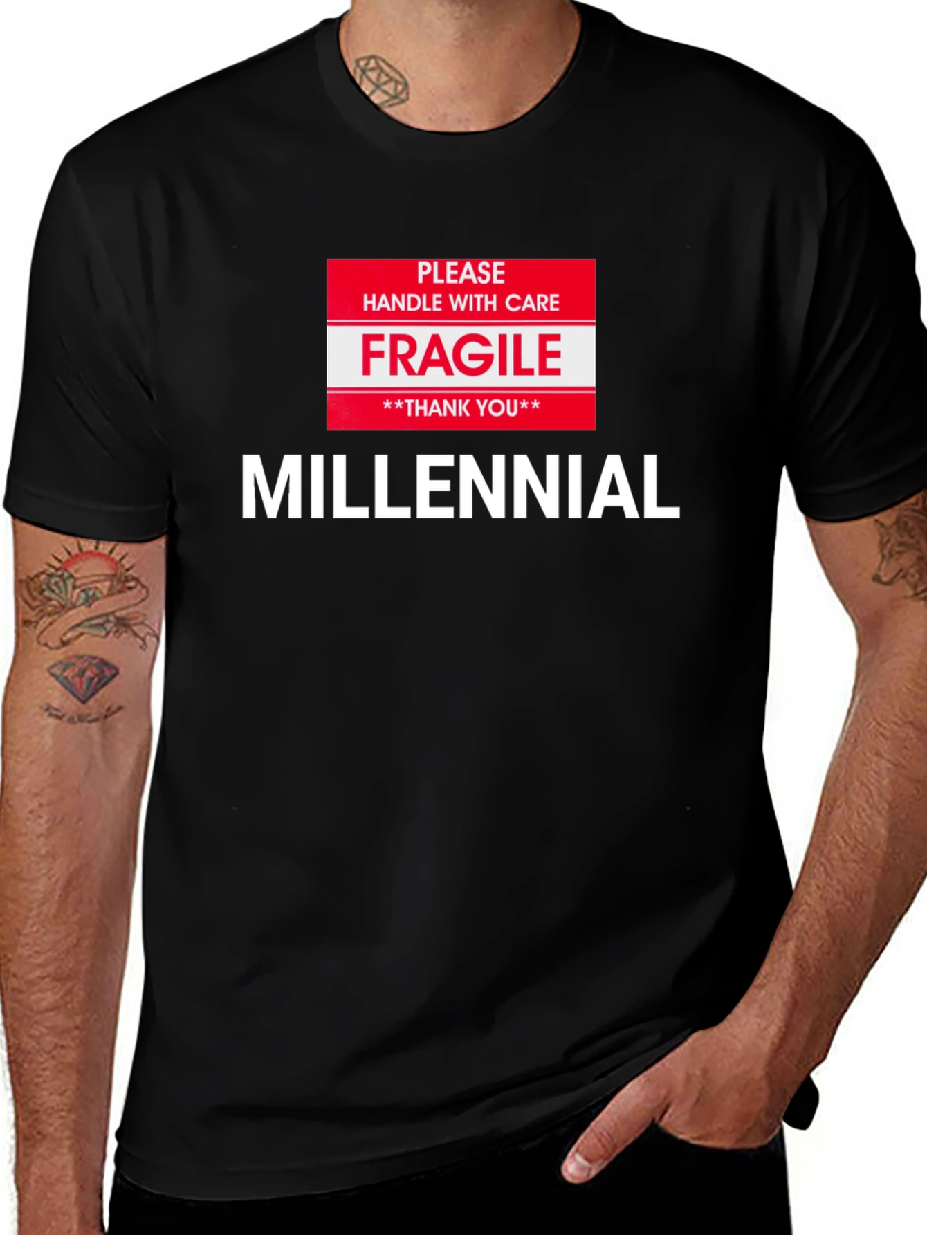 Fragile Millennial Graphic Tee - Handle with Care
