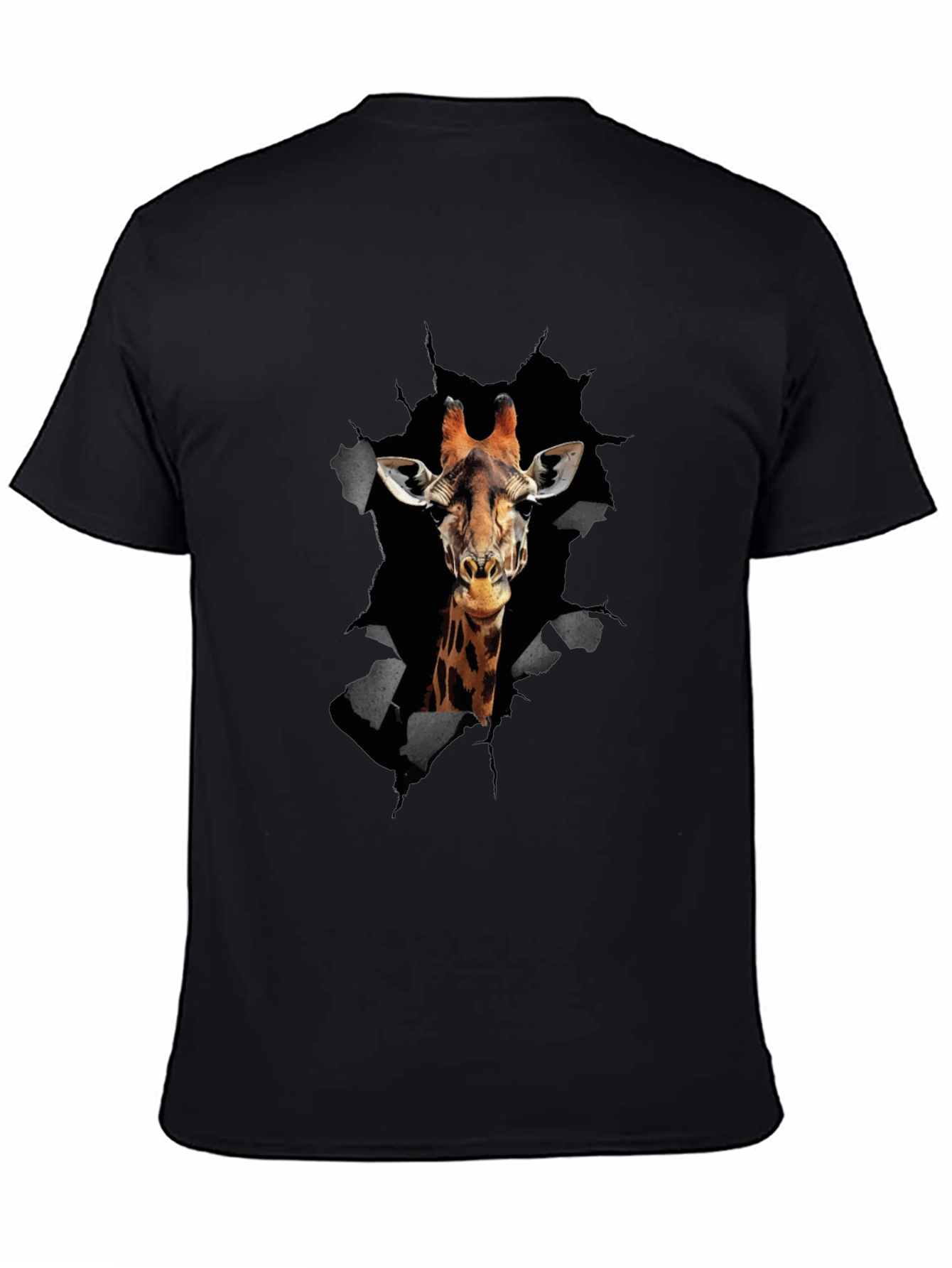Giraffe Graphic Print Mens T-Shirt