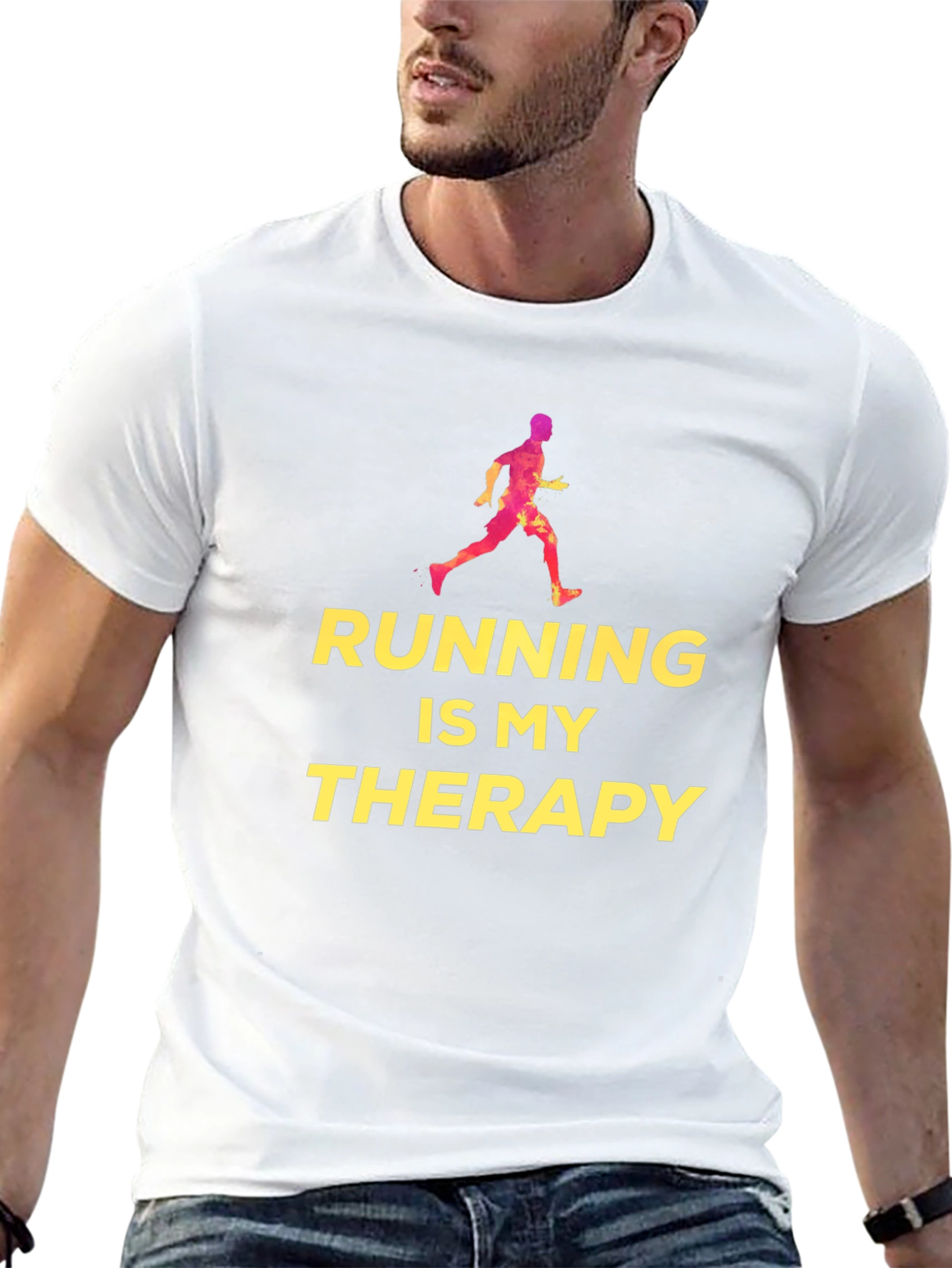 Running Is My Therapy T-Shirt