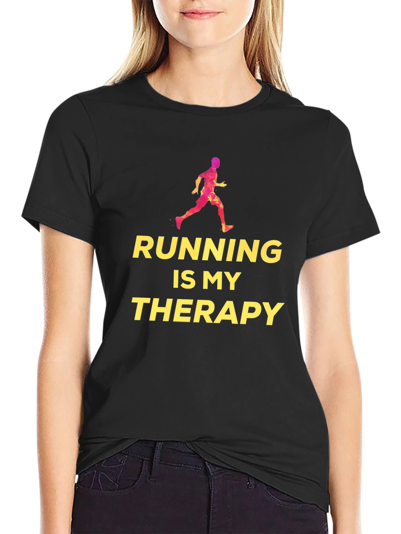 Running Is My Therapy T-Shirt