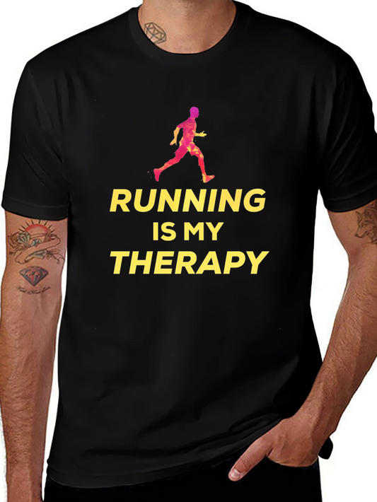 Running Is My Therapy T-Shirt