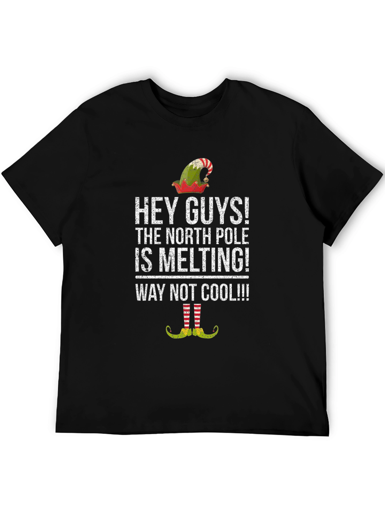 Humorous North Pole Melting Graphic Tee