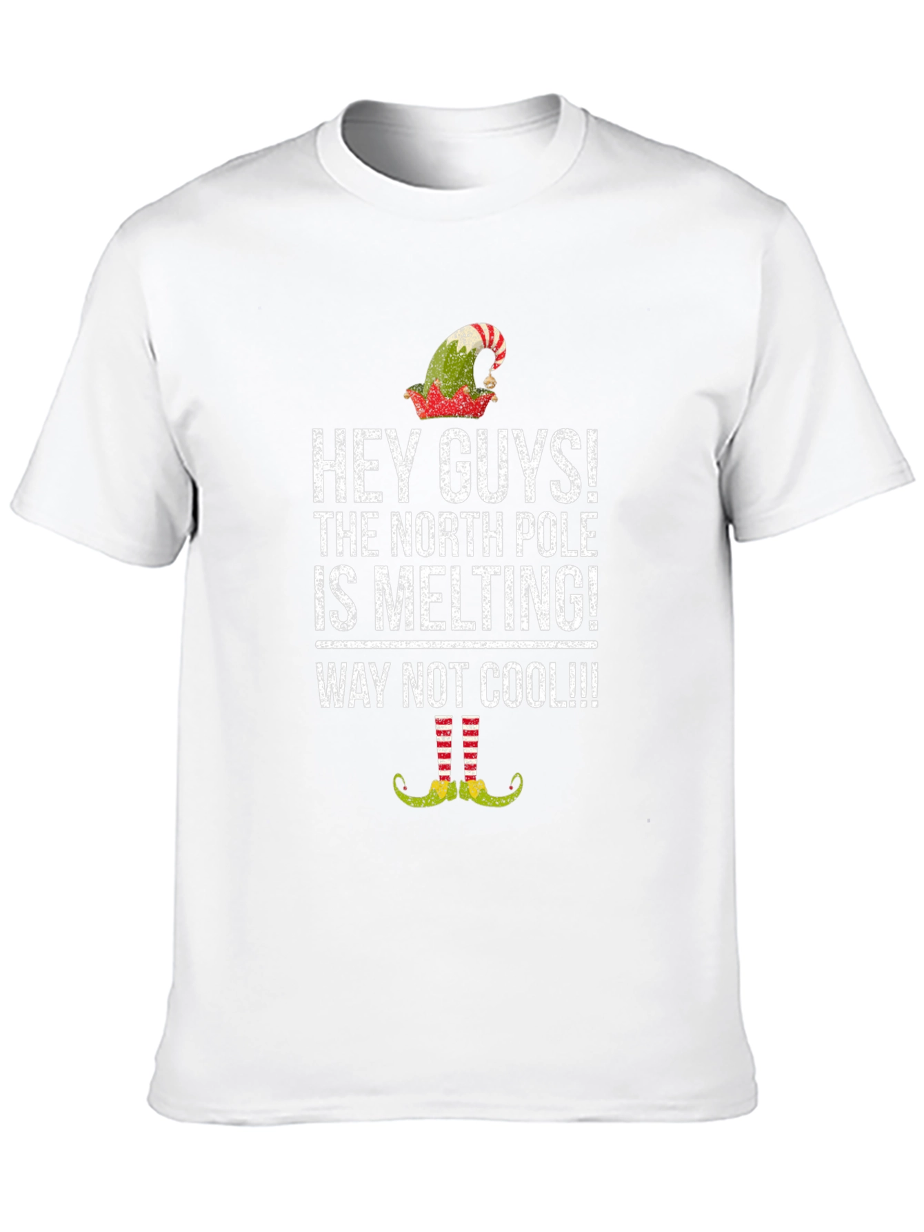 Humorous North Pole Melting Graphic Tee