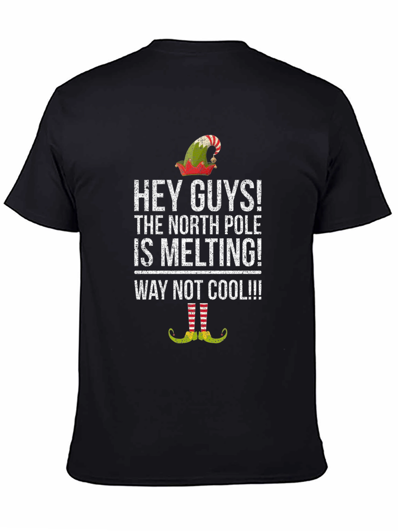 Humorous North Pole Melting Graphic Tee
