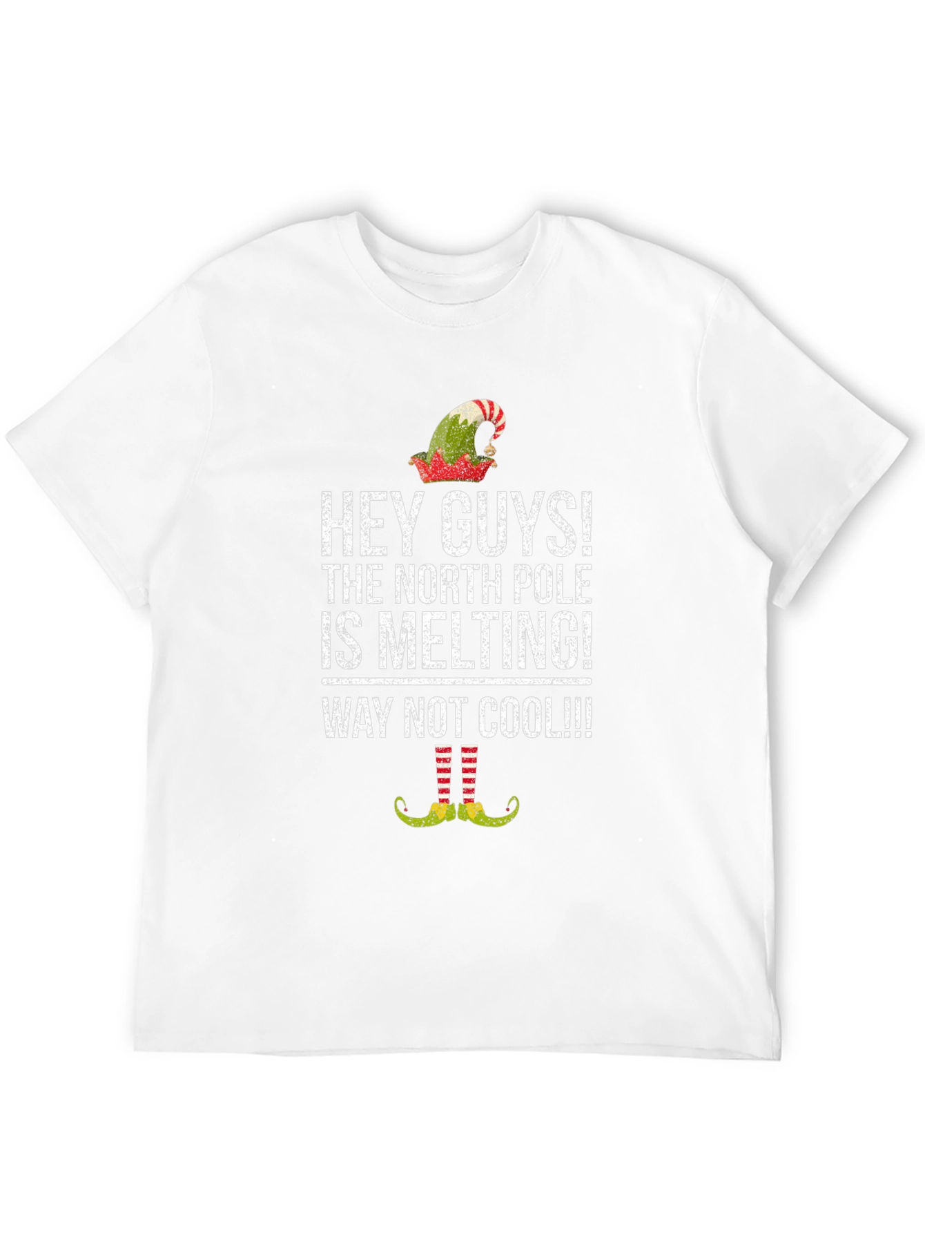 Humorous North Pole Melting Graphic Tee