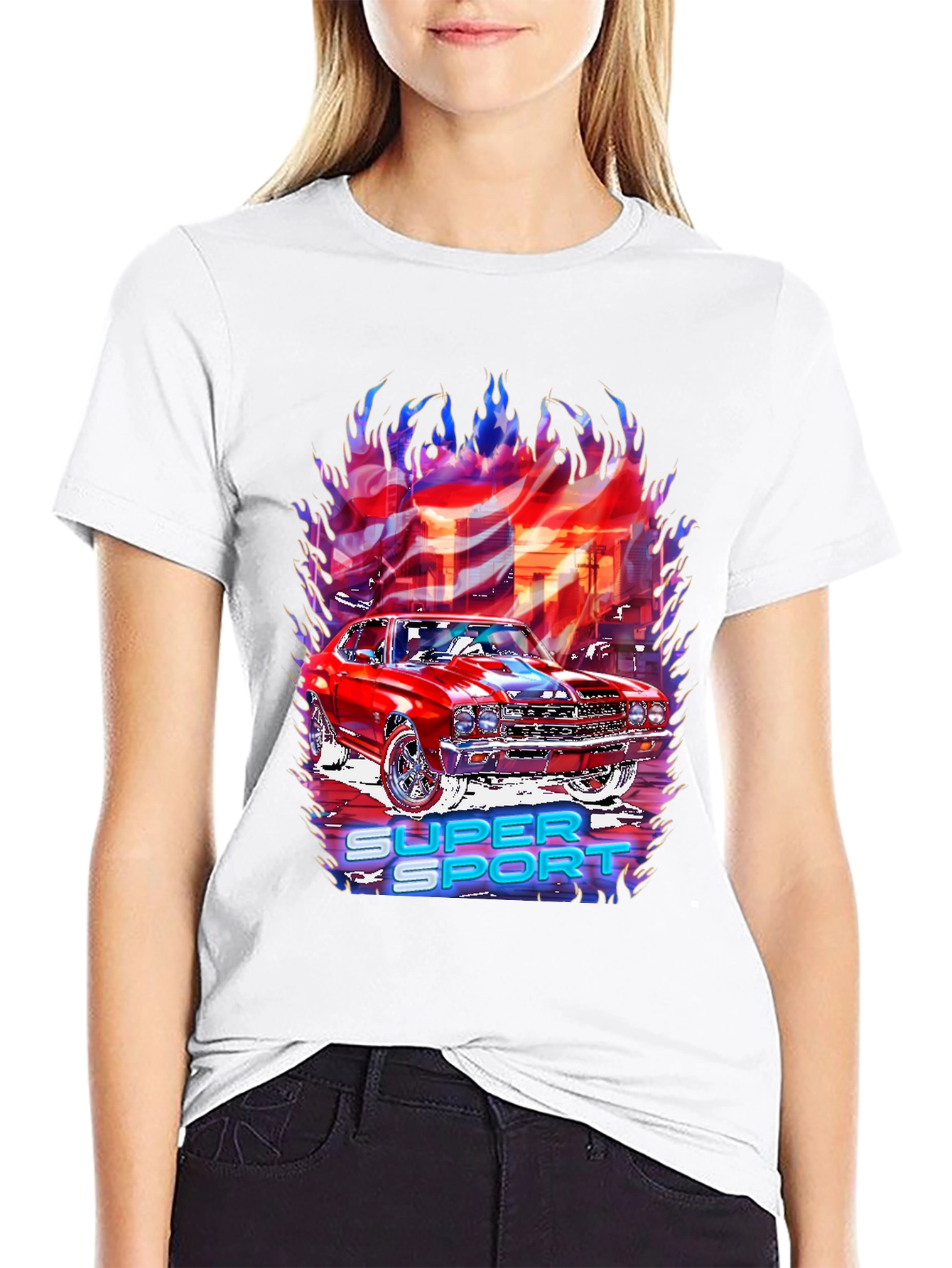 Super Sport Car Graphic T-Shirt