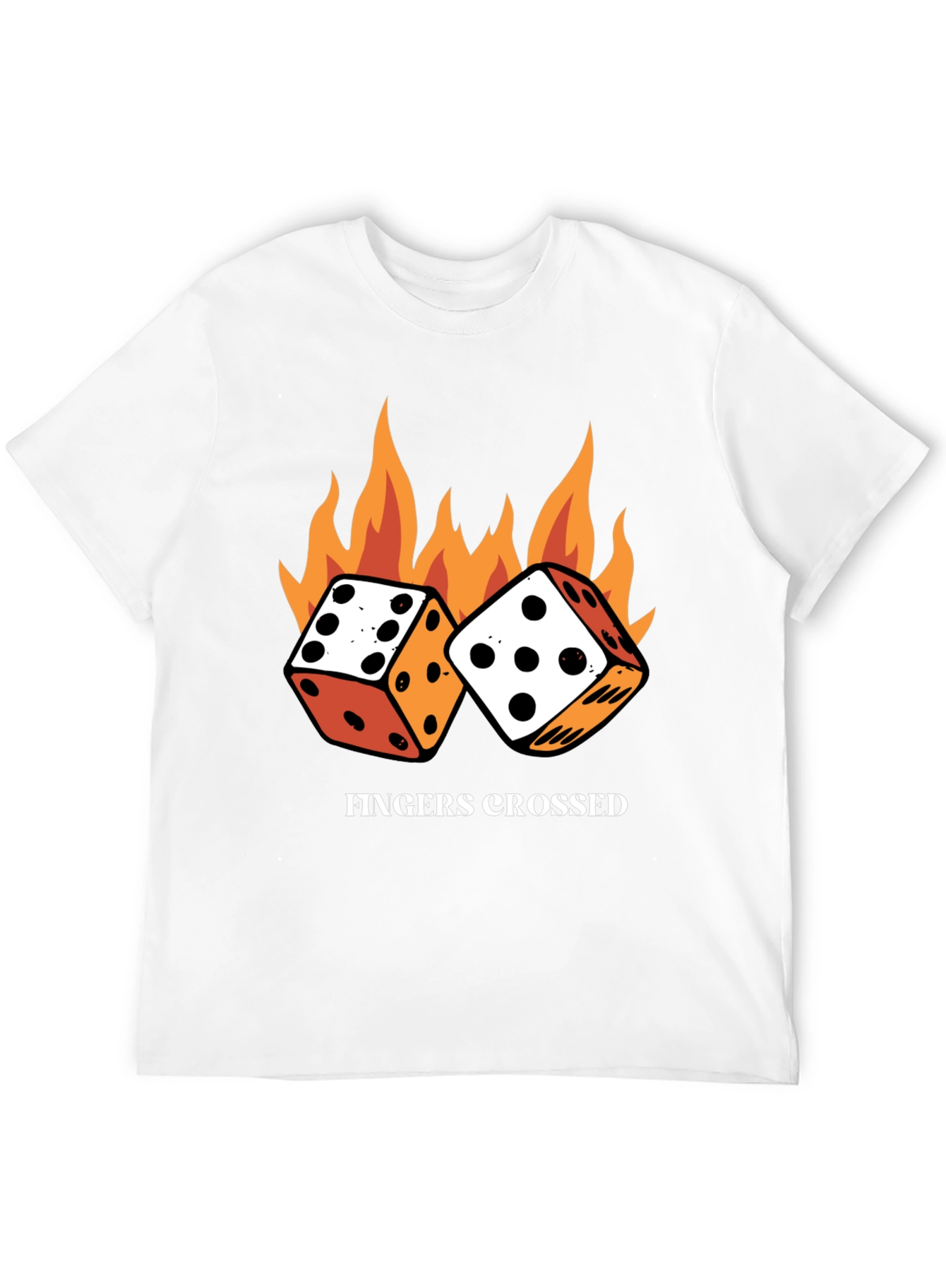 Fingers Crossed Dice T-Shirt