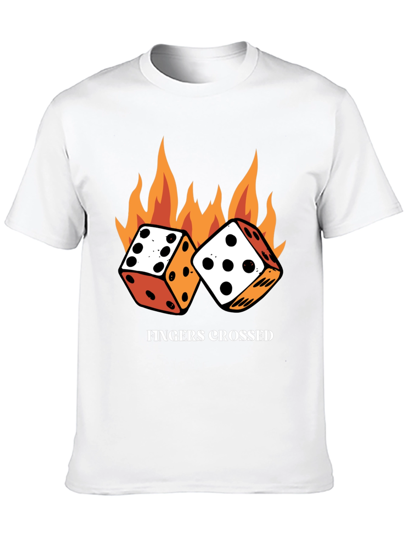 Fingers Crossed Dice T-Shirt