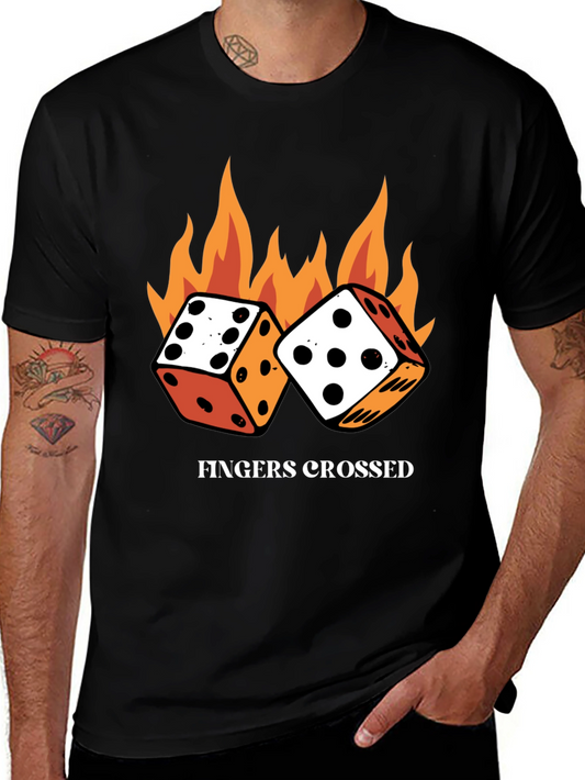 Fingers Crossed Dice T-Shirt