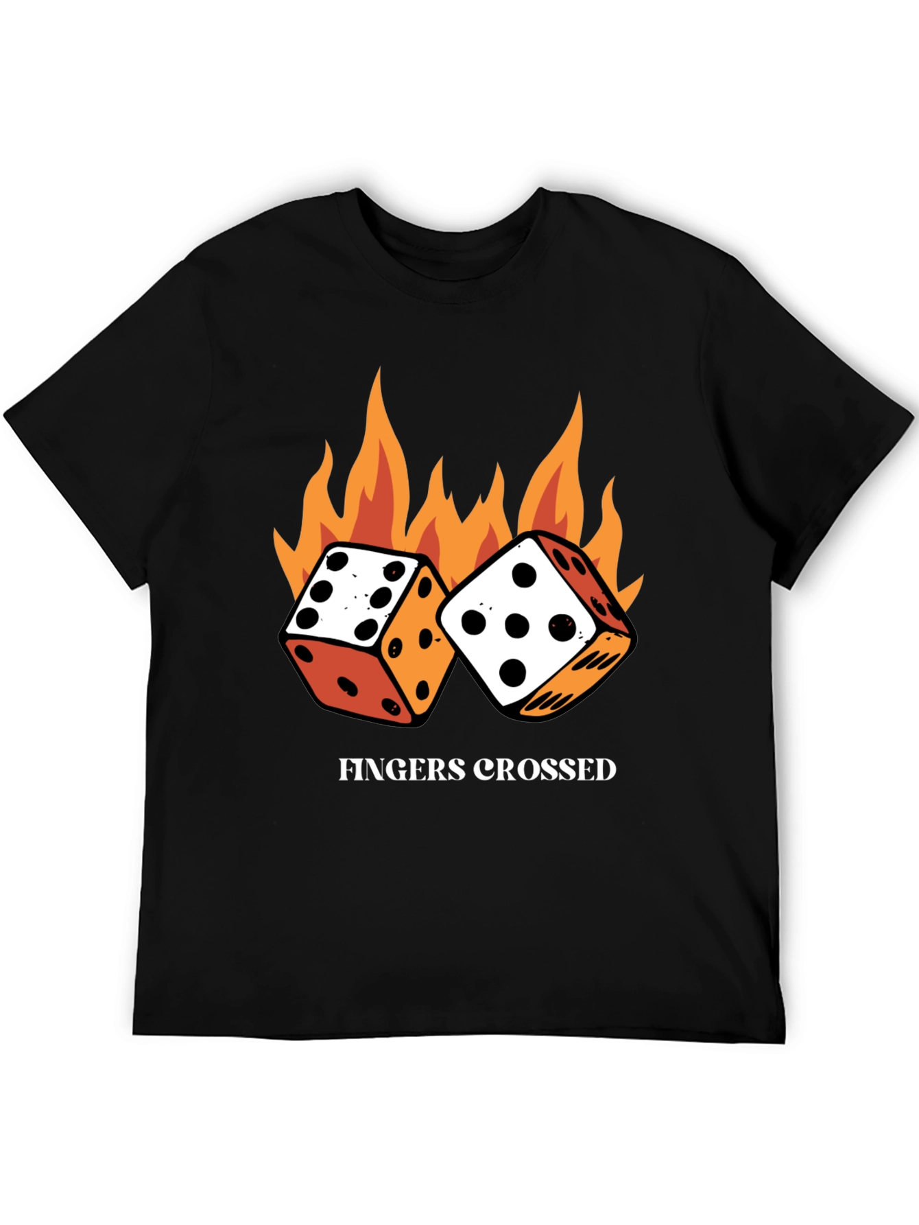 Fingers Crossed Dice T-Shirt